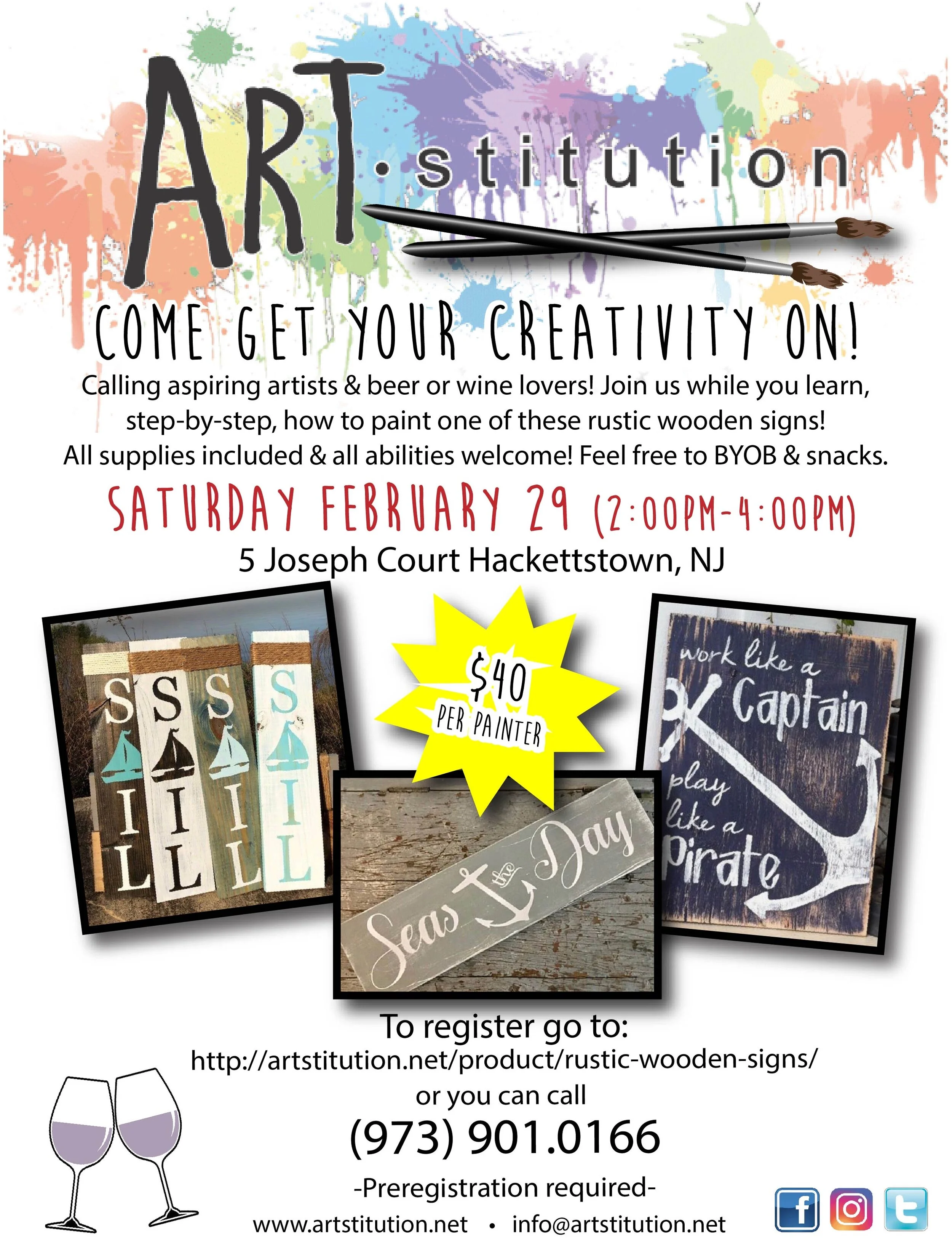 Sign painting social