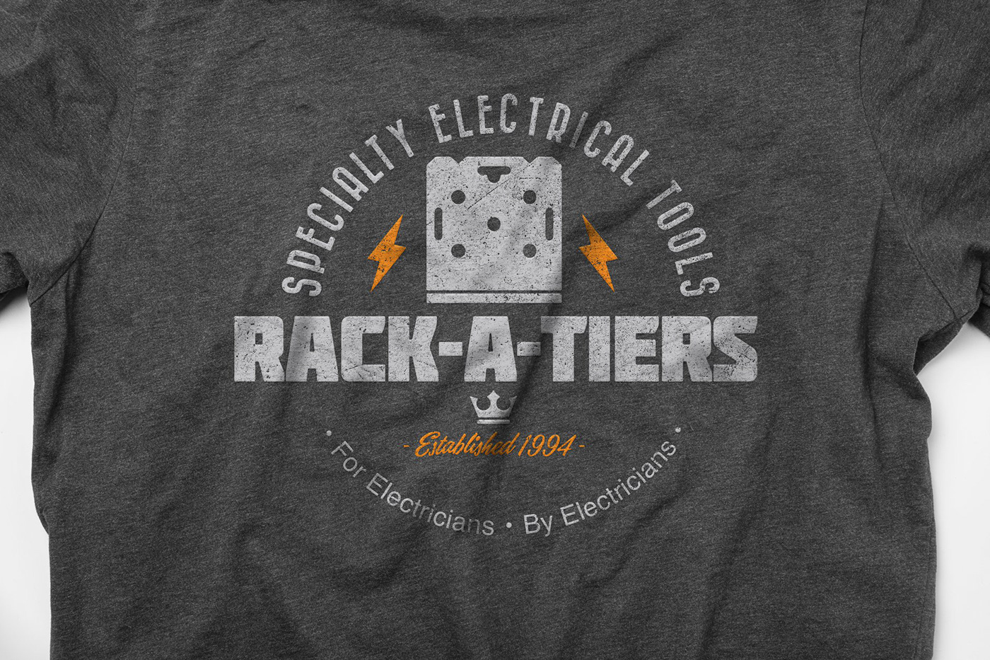 T-Shirt Design: Rack-A-Tiers - Specialty Electrical Tools