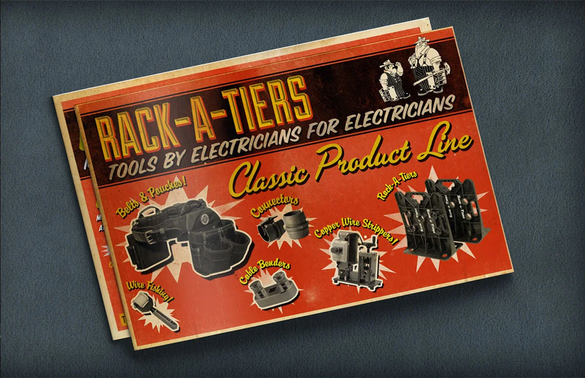 Catalog Design: Rack-A-Tiers MFG