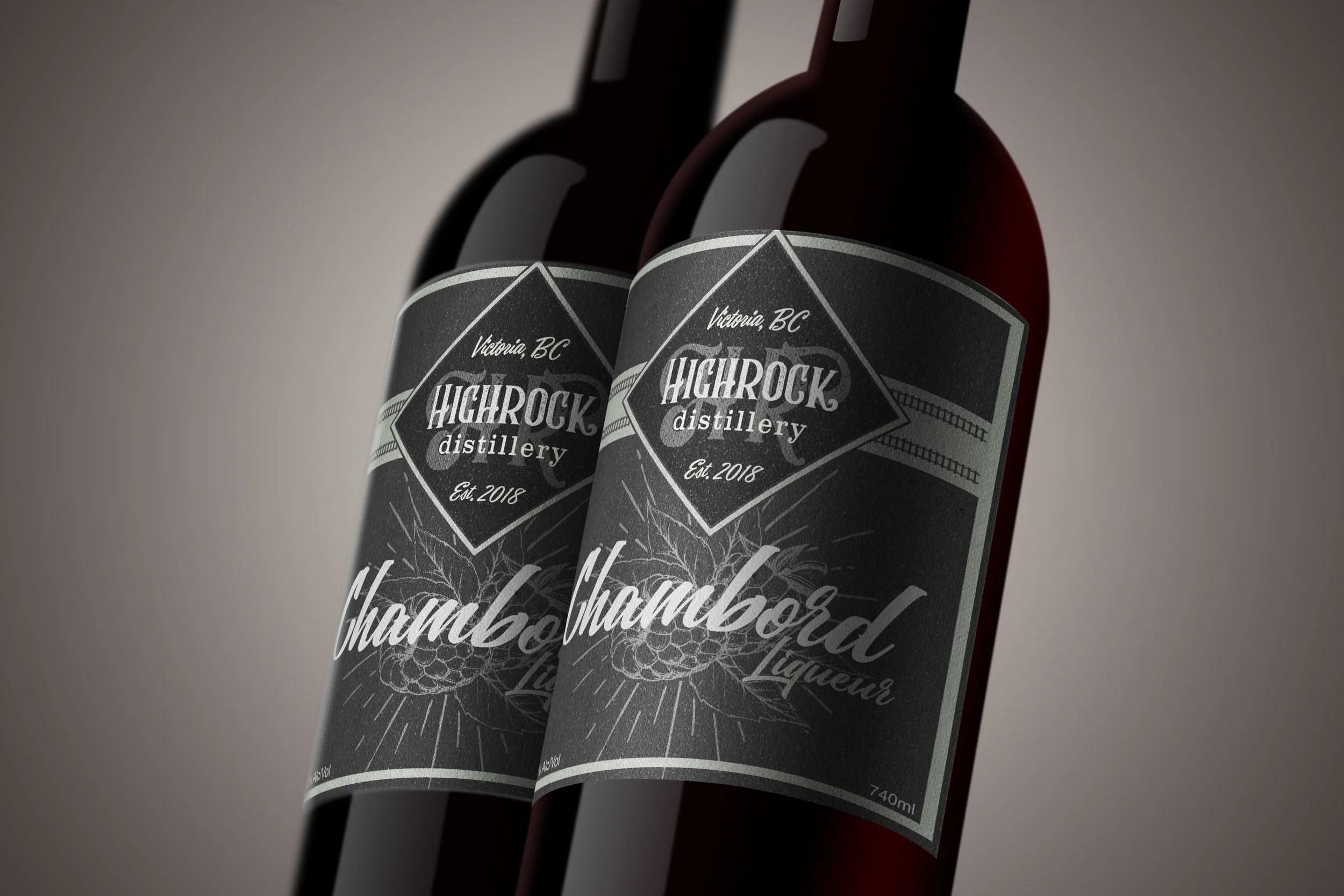 Label & Packaging Design: Highrock Distillery