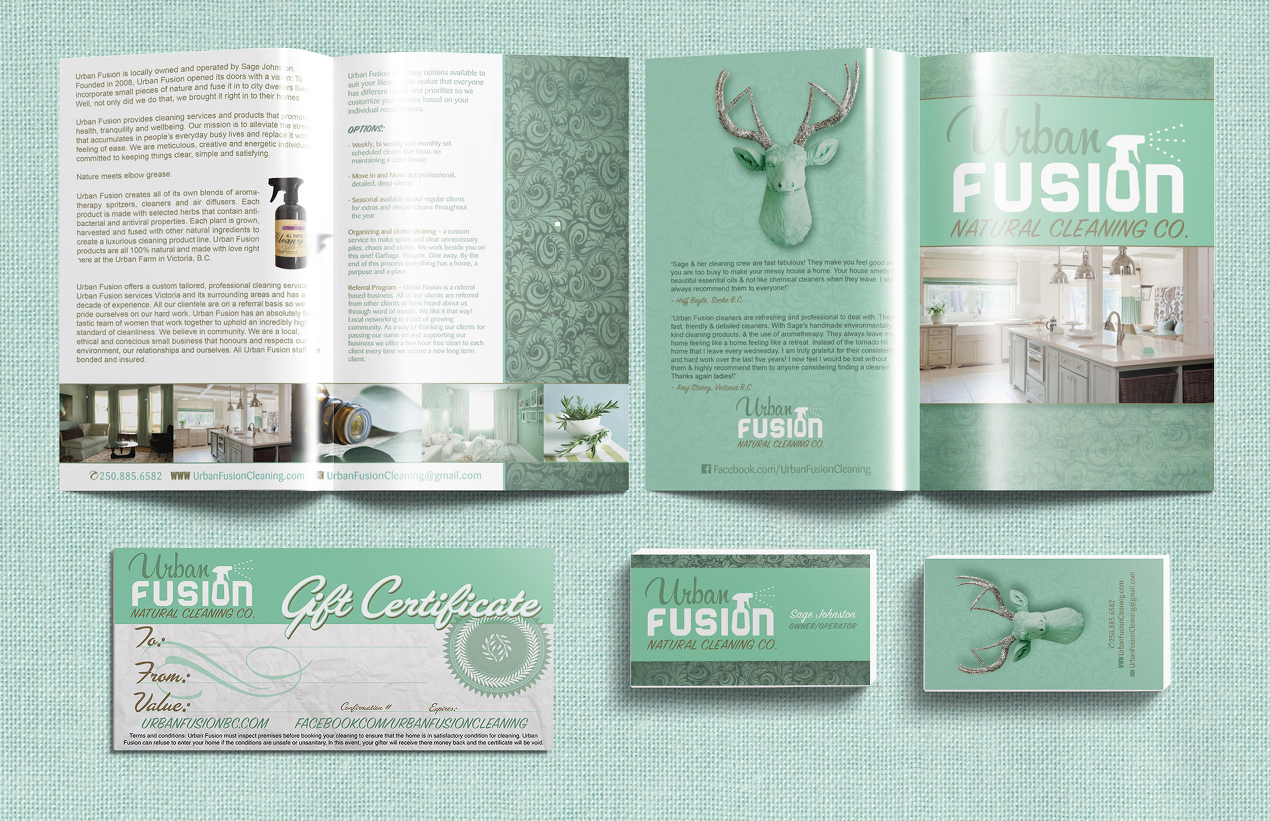 Branding Package: Urban Fusion Cleaning Co.