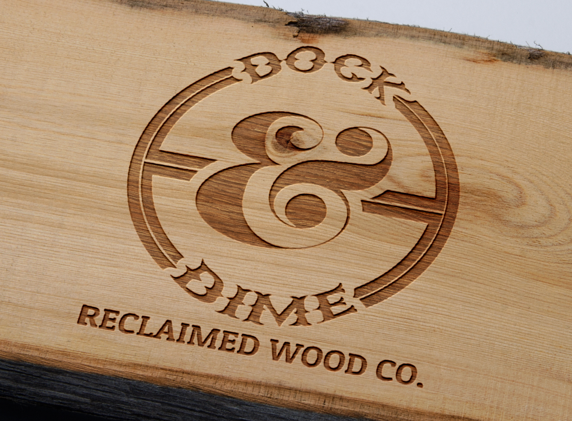 Logo Design: Dock &amp; Dime Reclaimed Wood Co.