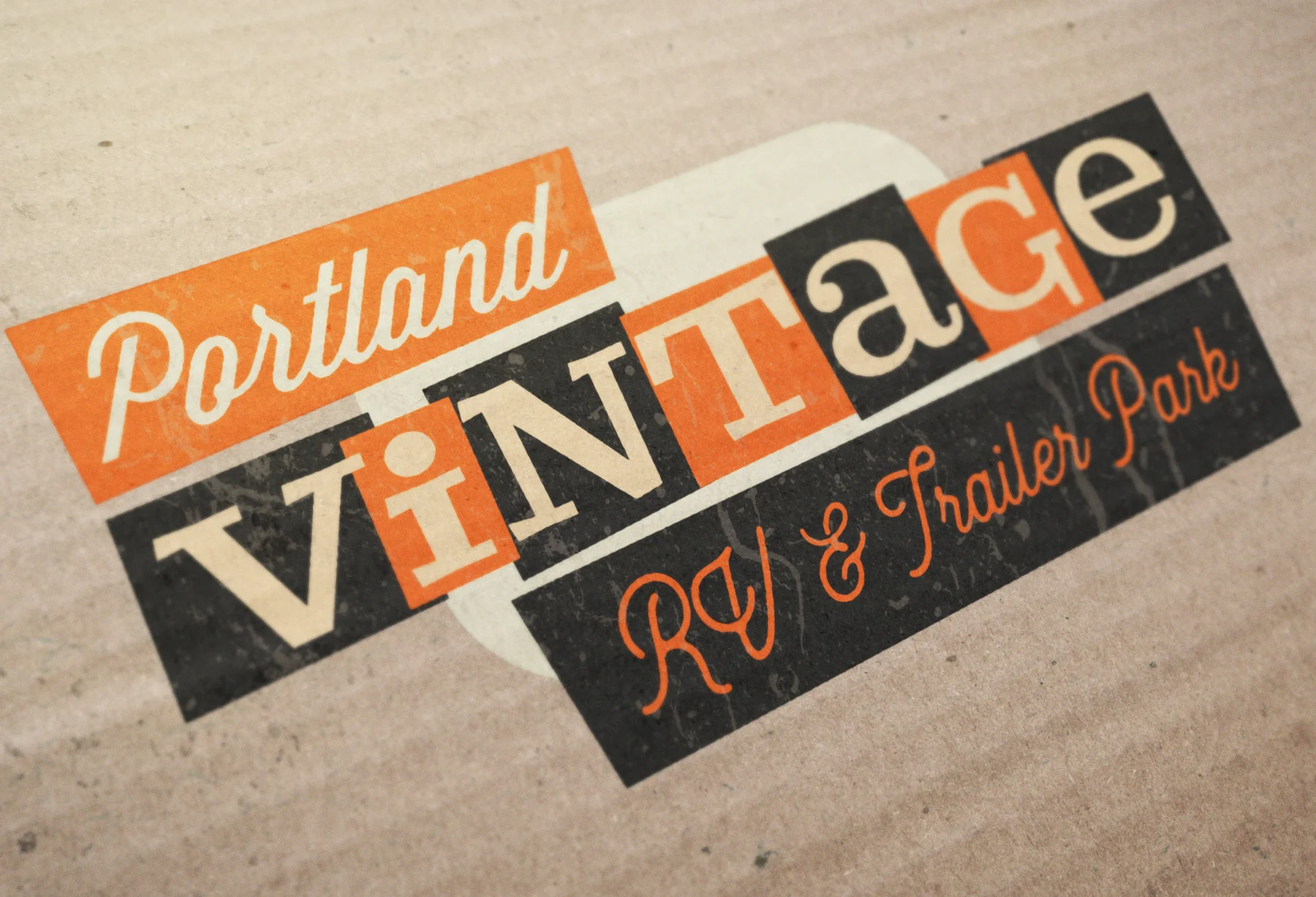 Logo Design: Portland Vintage RV & Trailer Park