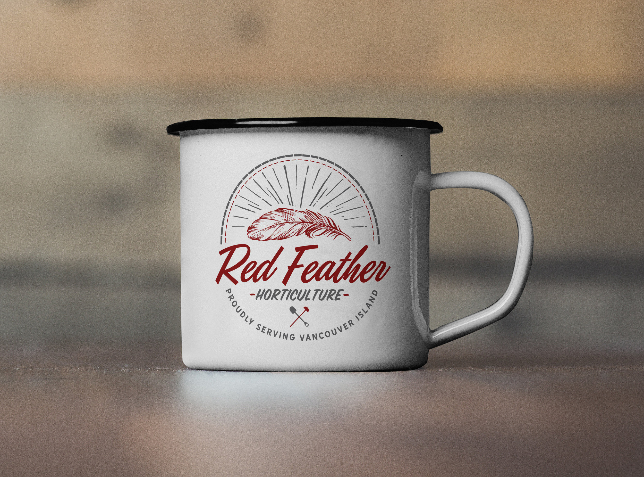 Logo Design: Red Feather Horticulture, Vancuver Island