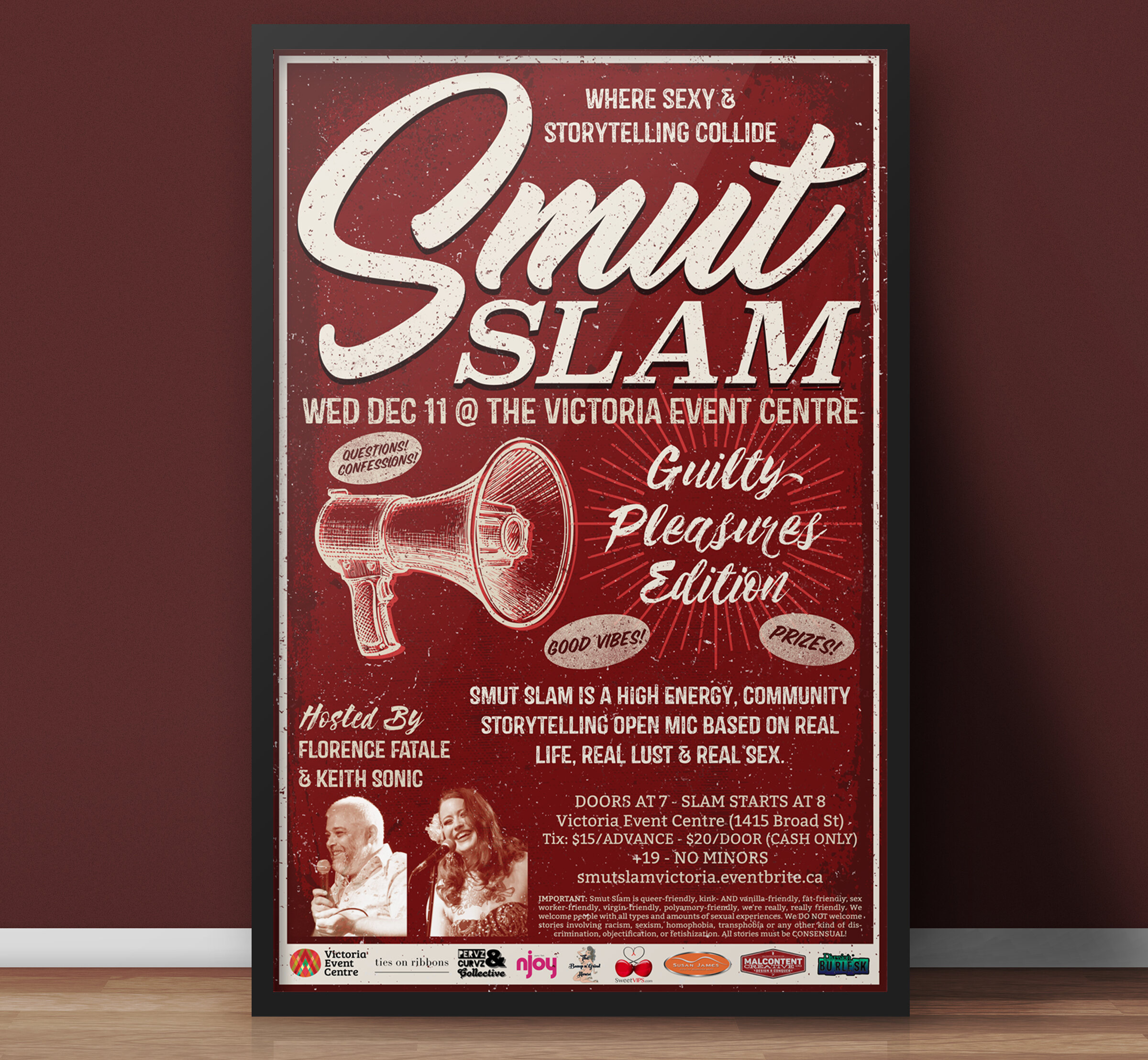 Poster Design: Smut Slam Victoria