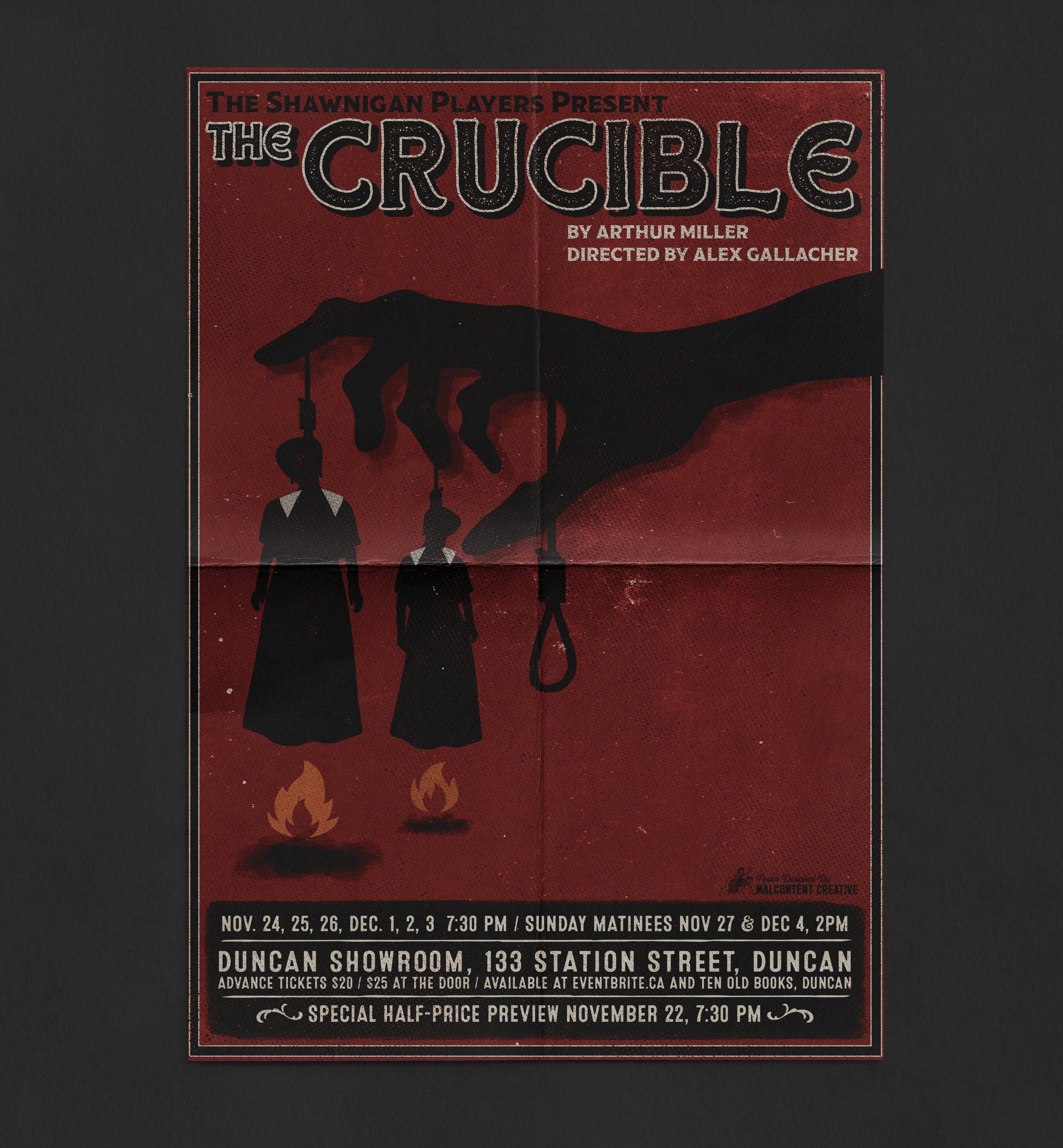 Poster Design: Arthur Miller's The Crucible