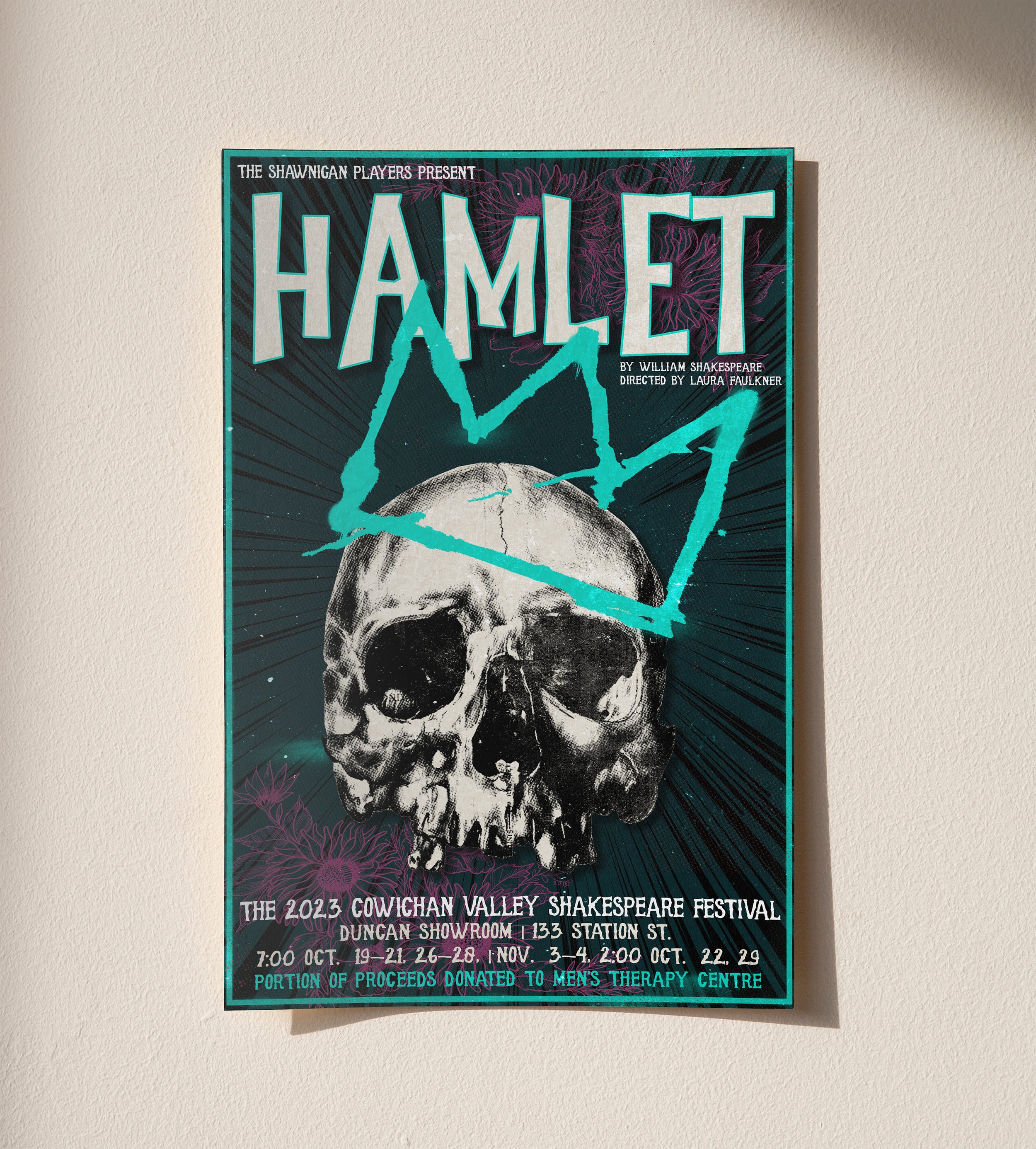 Poster Design: Hamlet, Cowichan Valley Shakespeare Festival