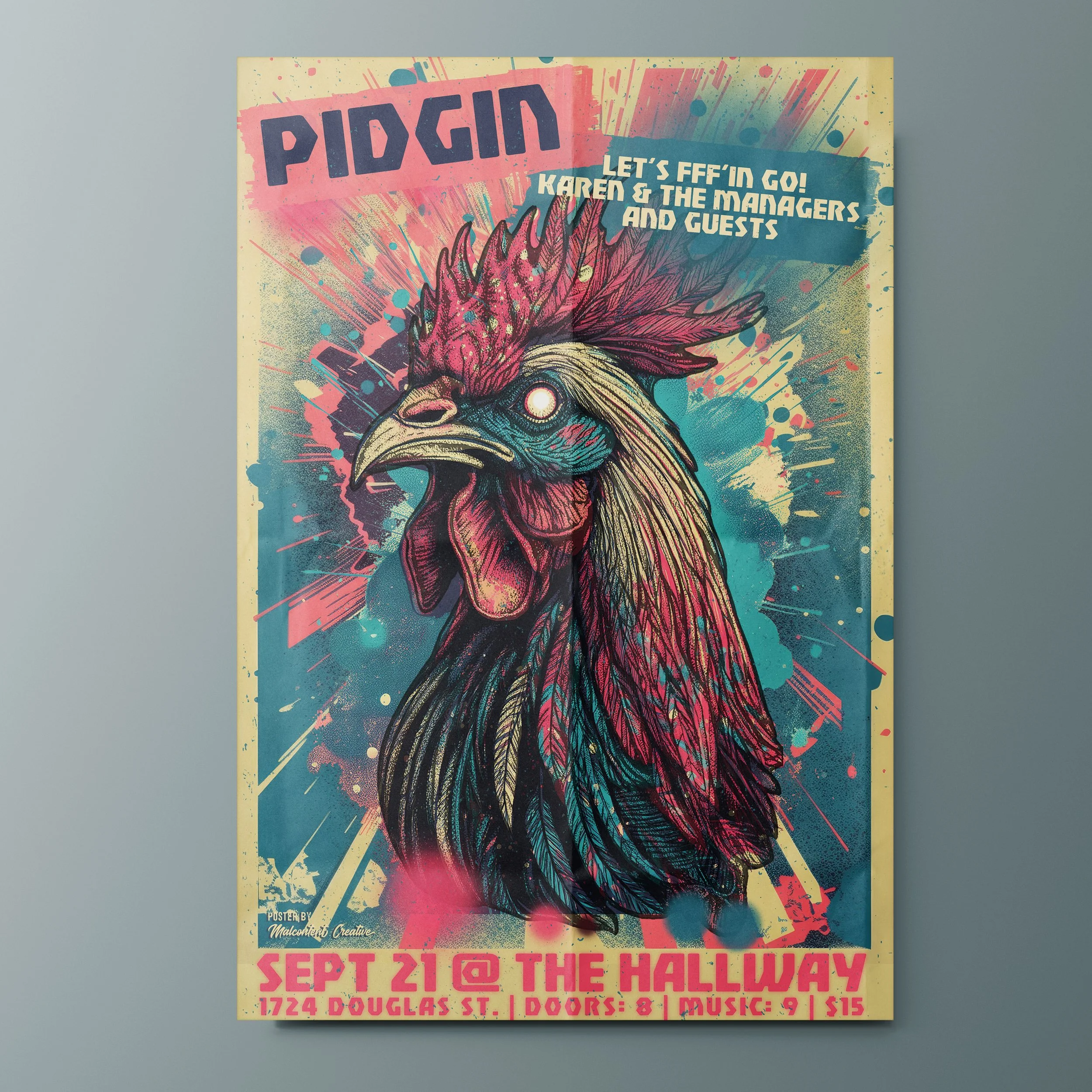 Poster Design: Pidgin @ The Hallway, Victoria BC