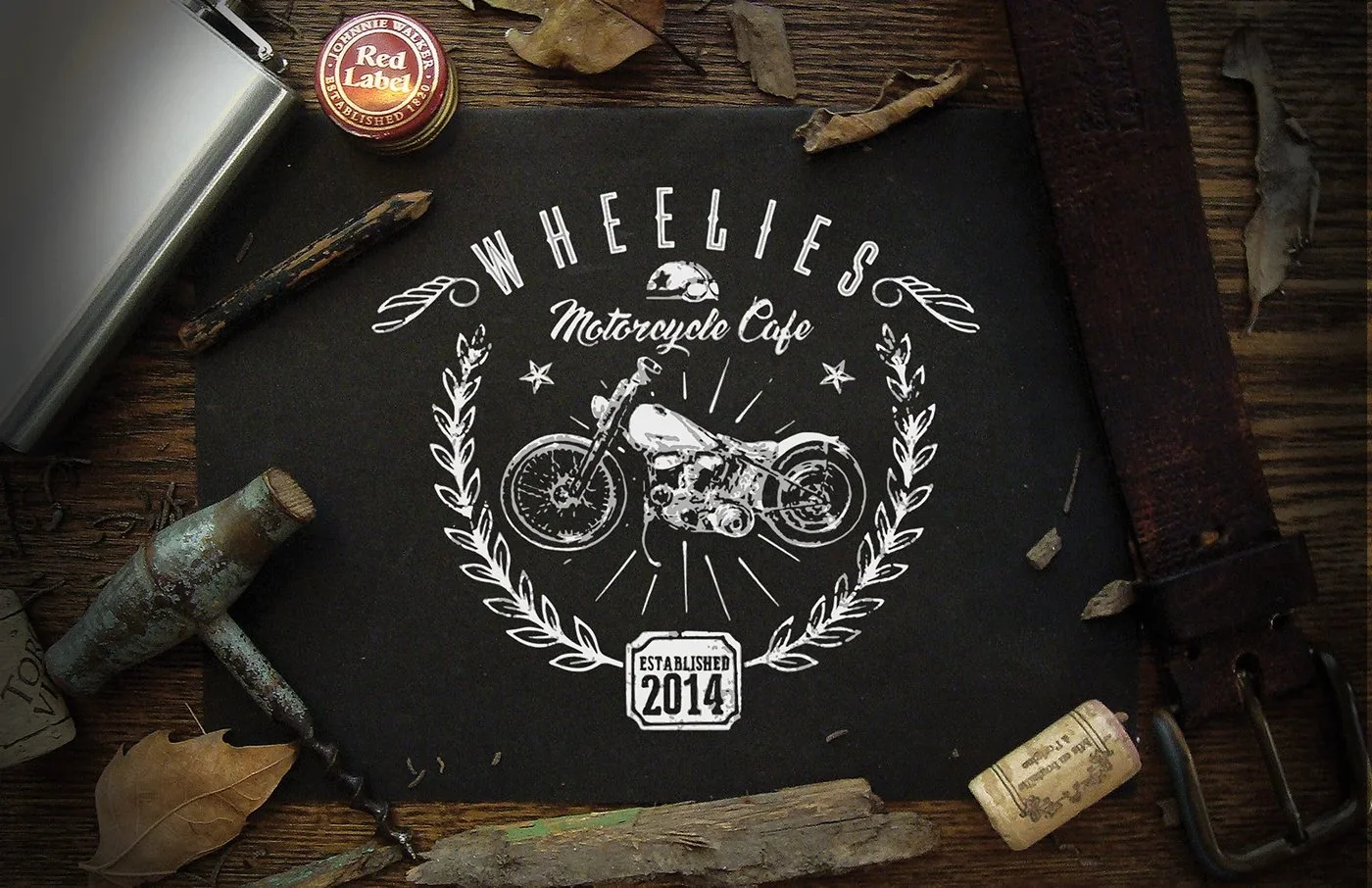Garment Design: Wheelies Motorcycle Cafe
