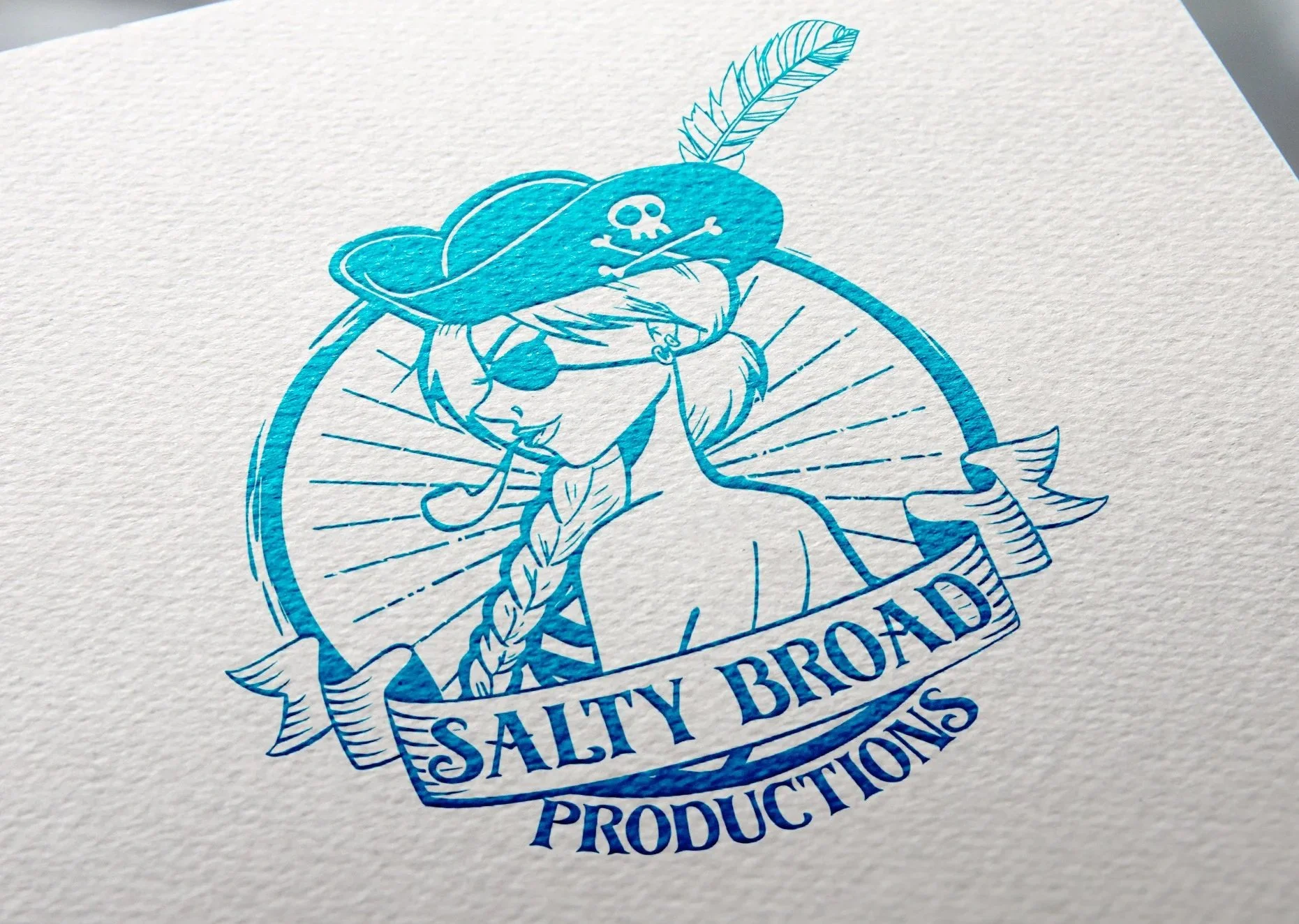 Logo Design: Salty Broad Productions, Victoria BC