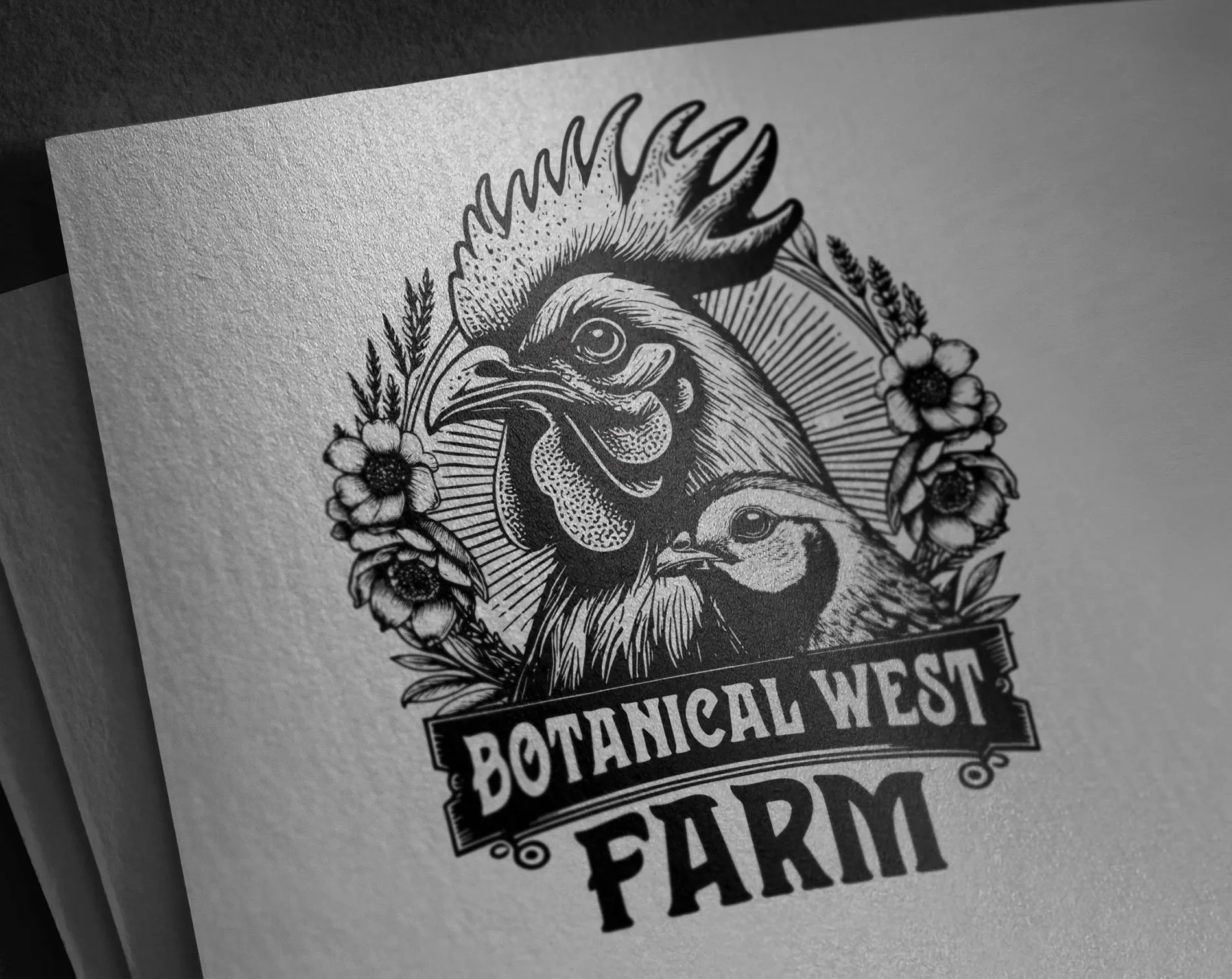 Logo Design: Botanical West Farm, Sooke BC