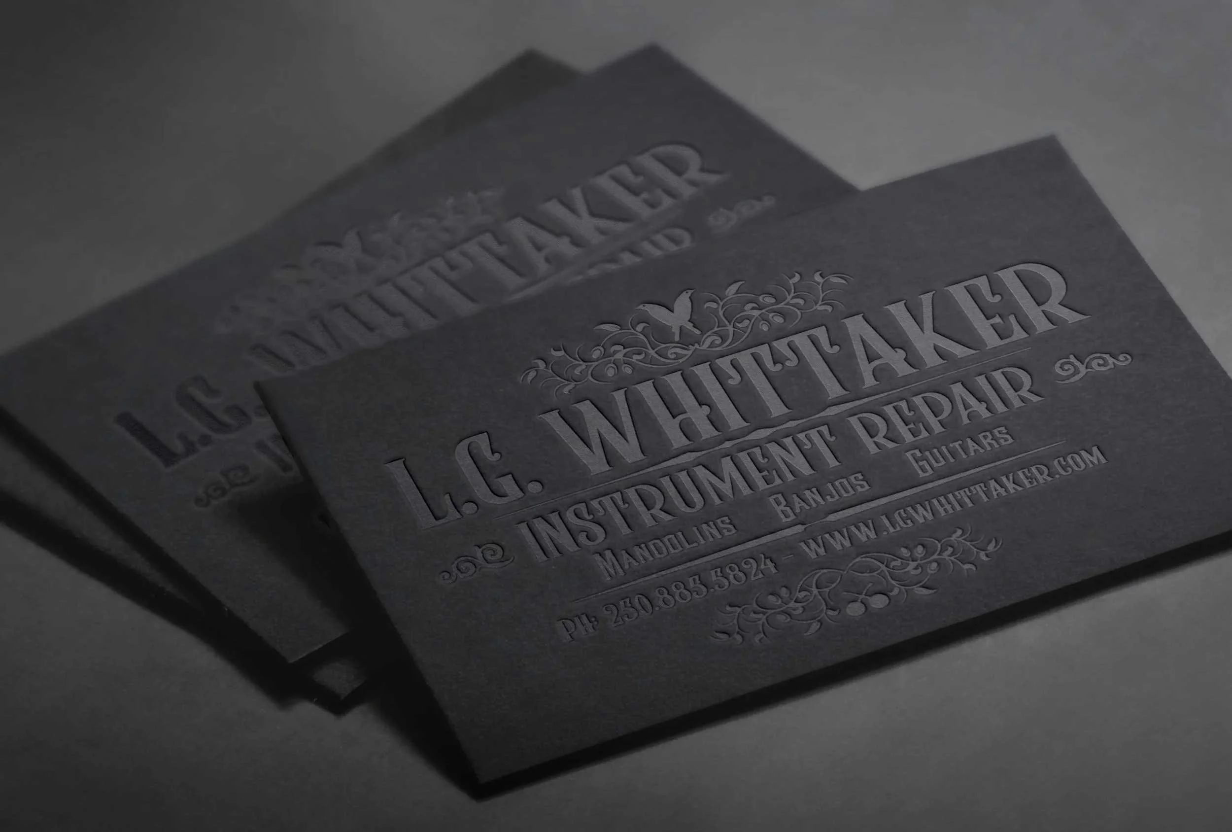 Logo & Business Card Design: L.G. Whittaker Instrument Repair