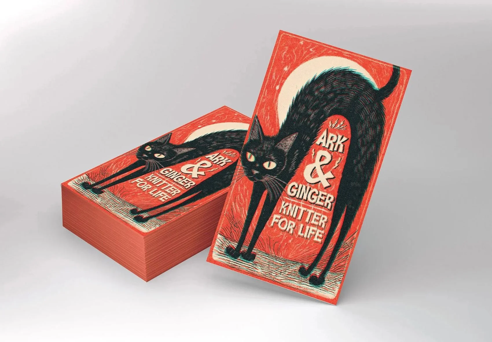 Business Card Design: Ark &amp; Ginger Knitting