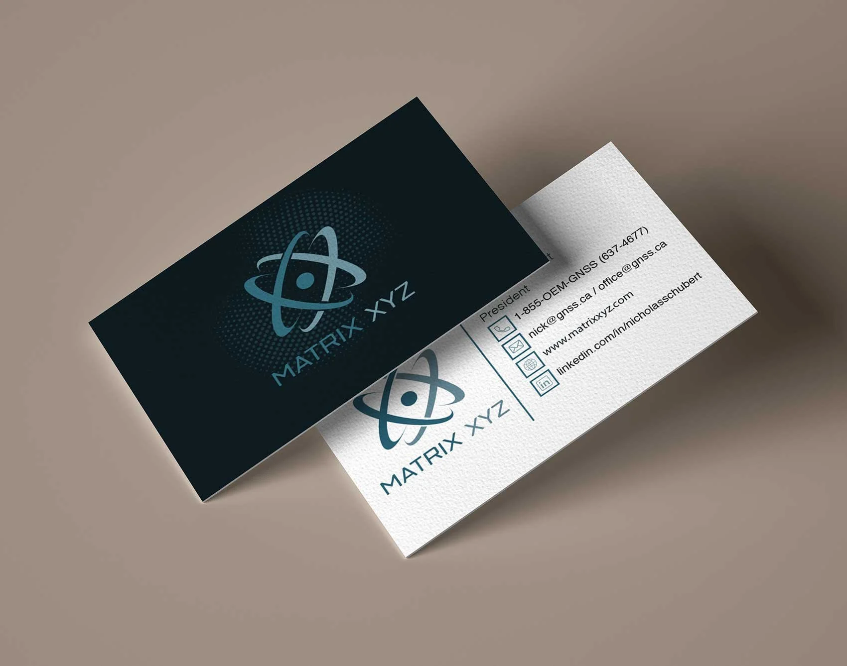 Logo & Business Card Design: Matrix XYZ, Victoria BC