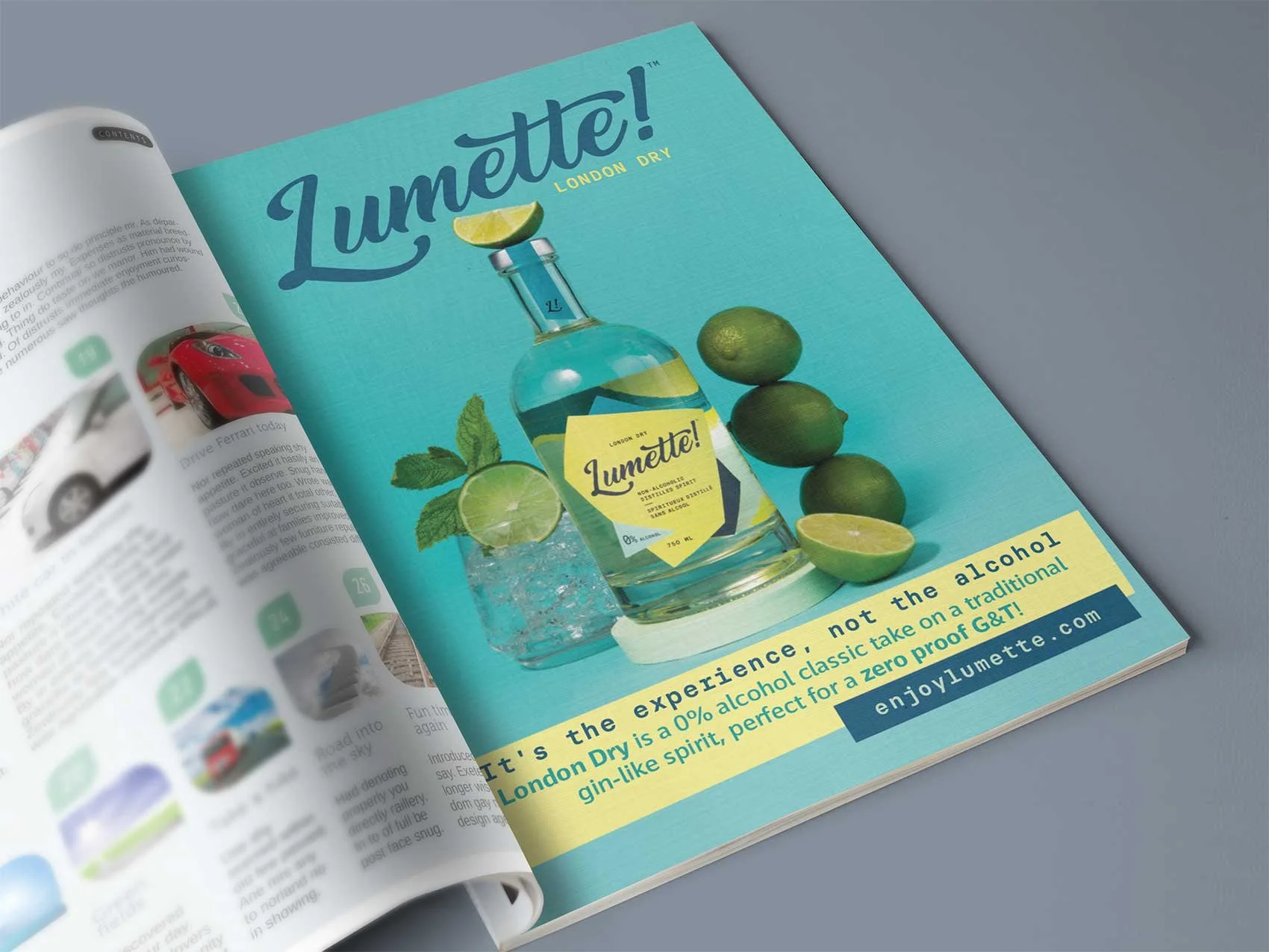 Advertisement Design: Lumette Spirits, Langford BC
