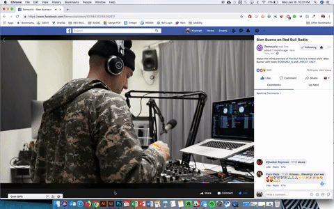 Red Bull Radio Facebook Live Strategy