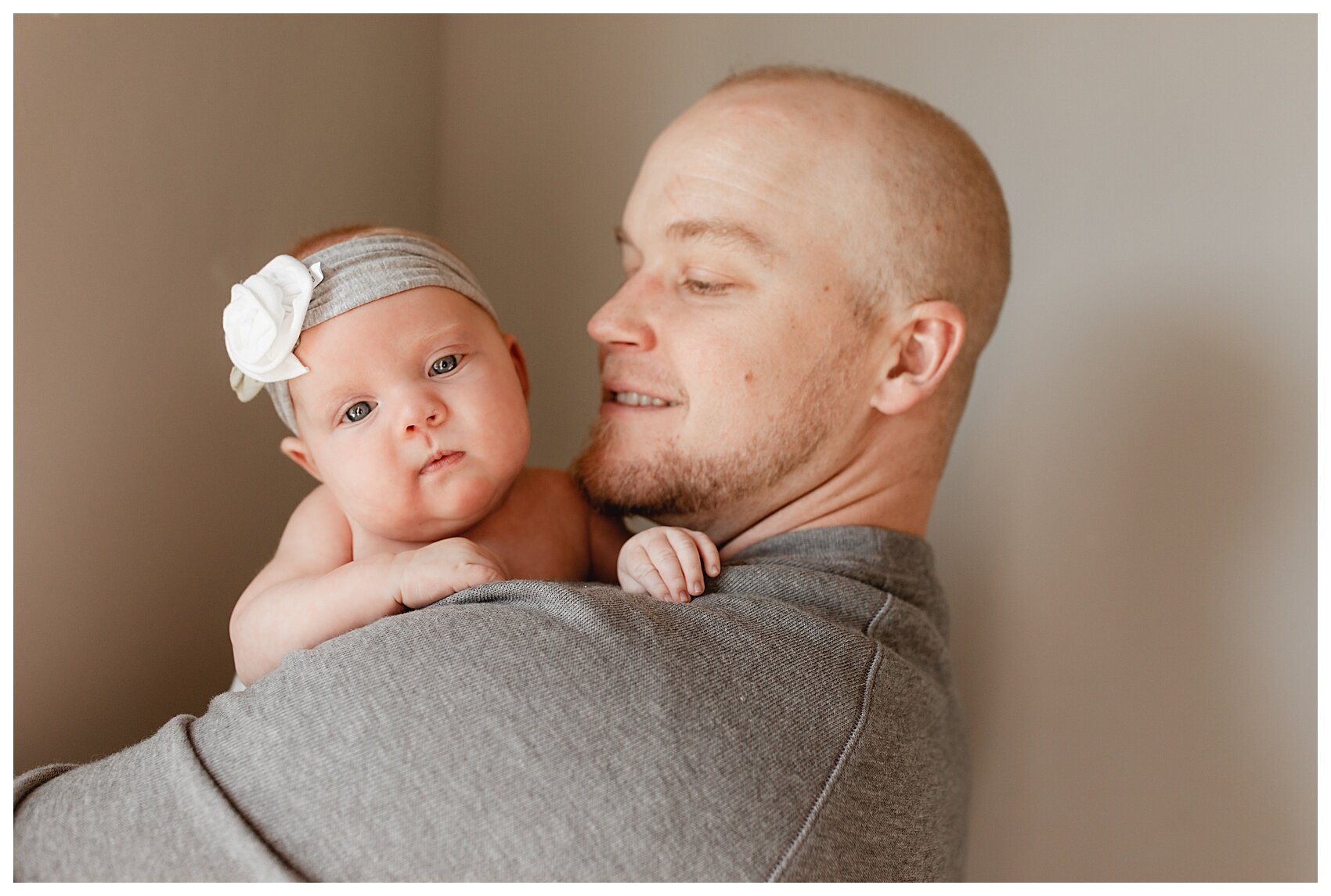 Photo of dad and baby girl