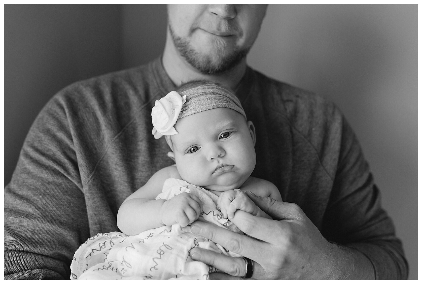 Baby girl with dad