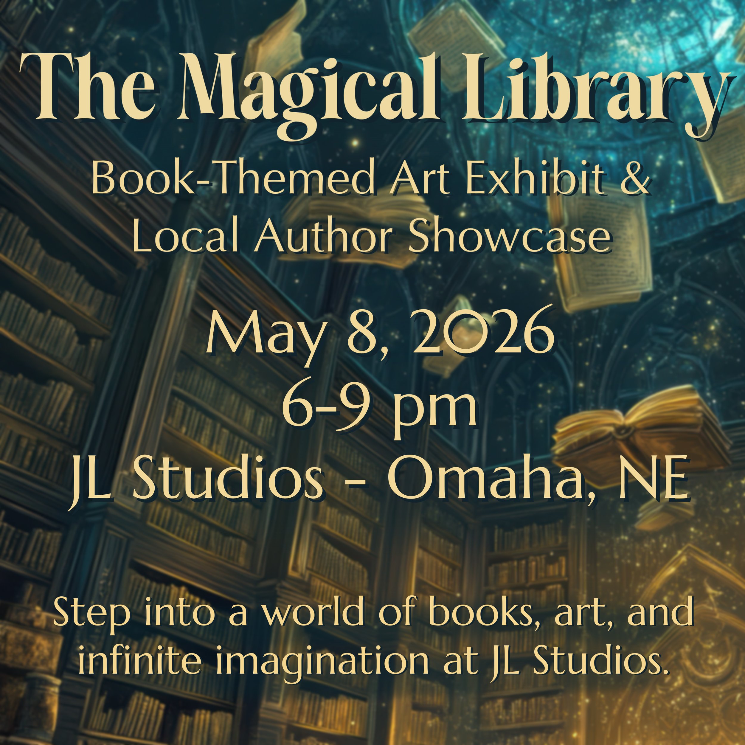 The Magical Library: Book Themed Art Exhibit and Local Author Showcase