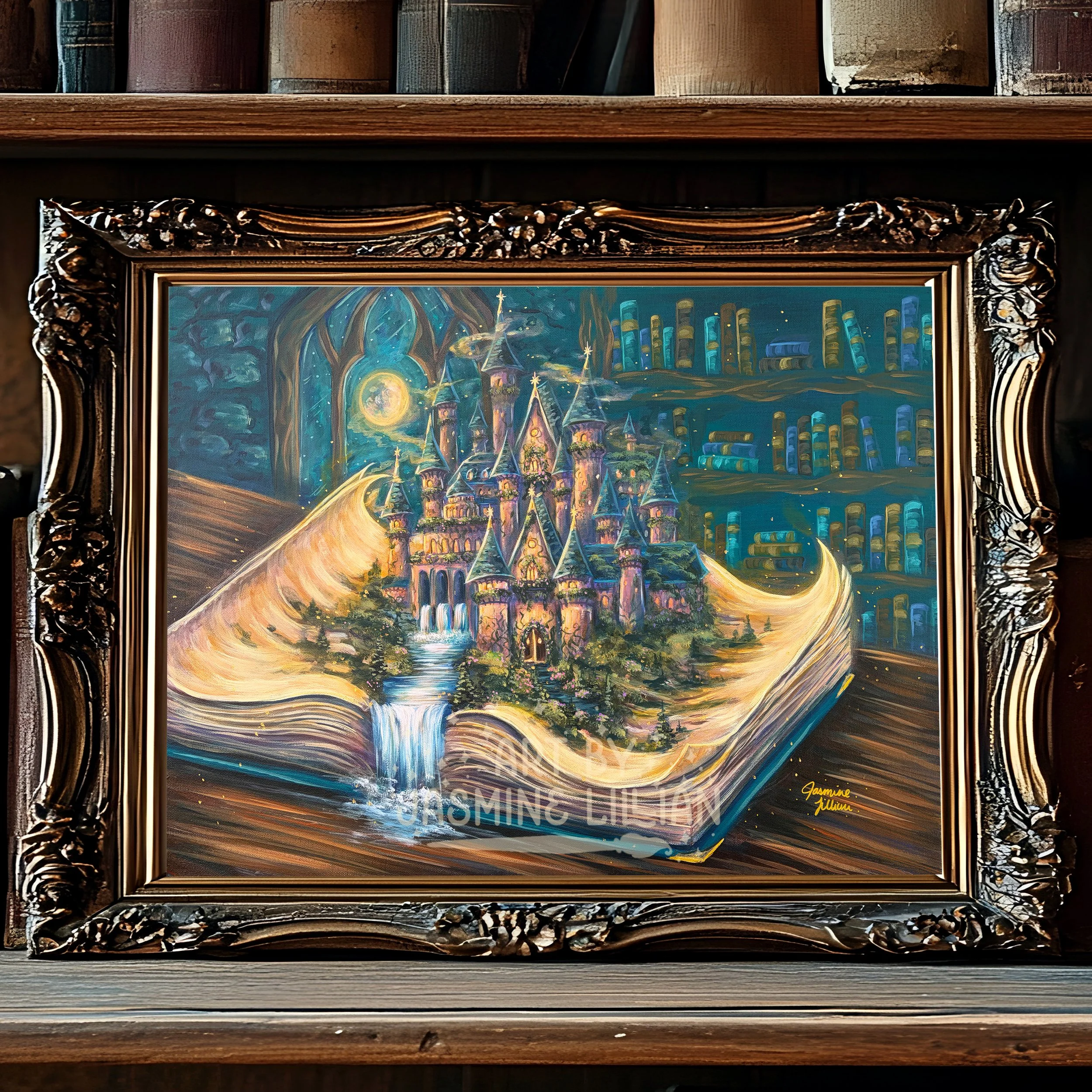 A Fairytale Unfolds Framed Print Bookshelf Website.jpg