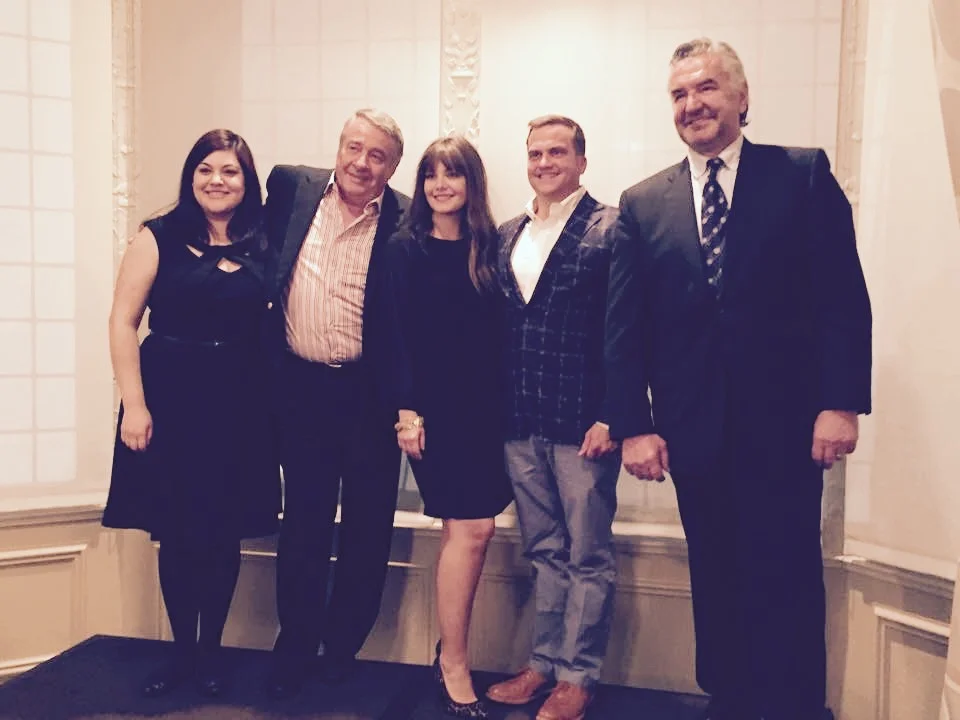 Wine & Gastronomy nominees pictured with the presenter, L to R: Anamarleny Alvarez Villa ( Lullaby ), Jacques Boiroux, Chantal Robert (Les Boulangers Associes, Inc.), Bryan Maletis ( Fat Cork ) and Jean-Claude Beck ( The Woodhouse Wine Estates ).