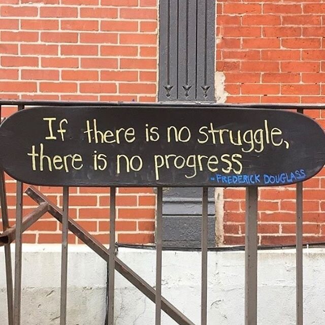 &ldquo;If there is no struggle, there is no progress.&rdquo; &mdash;Frederick Douglass
✨
Image from our neighbors, legendary skateboard shop, @unclefunkysboards ✨
✨
#nostrugglenoprogress #spreadlove #kindness #nycstrong ✨