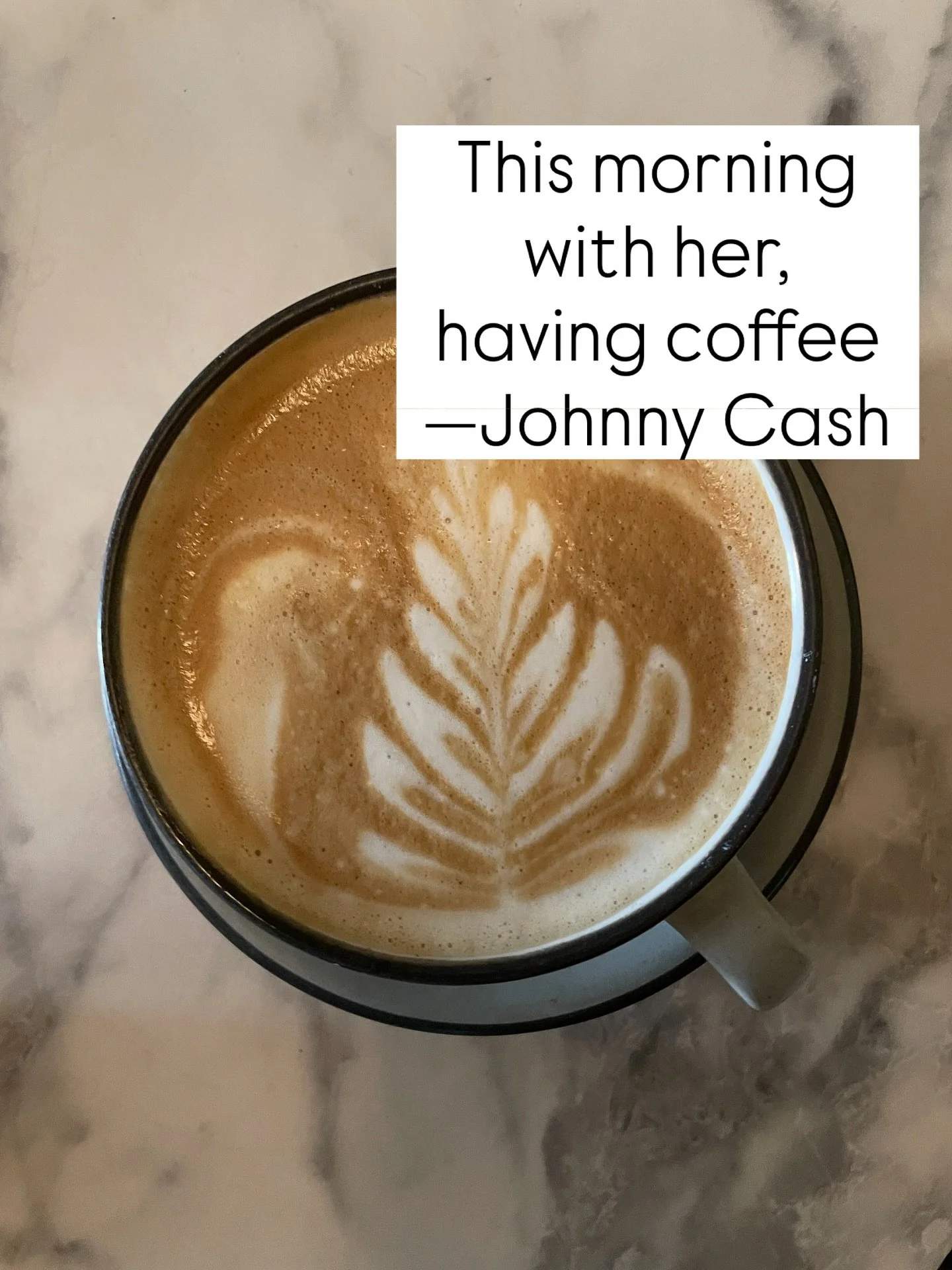 When asked for his description of paradise, this was his reply. What’s yours? ☕️
.
.
#butfirstcoffee #johnnycash #johnnycashquotes #coffeeandbooks #westvillageeats #coffeemoments #nycfoodie #latte #cappuccino #flatwhite #☕️✨