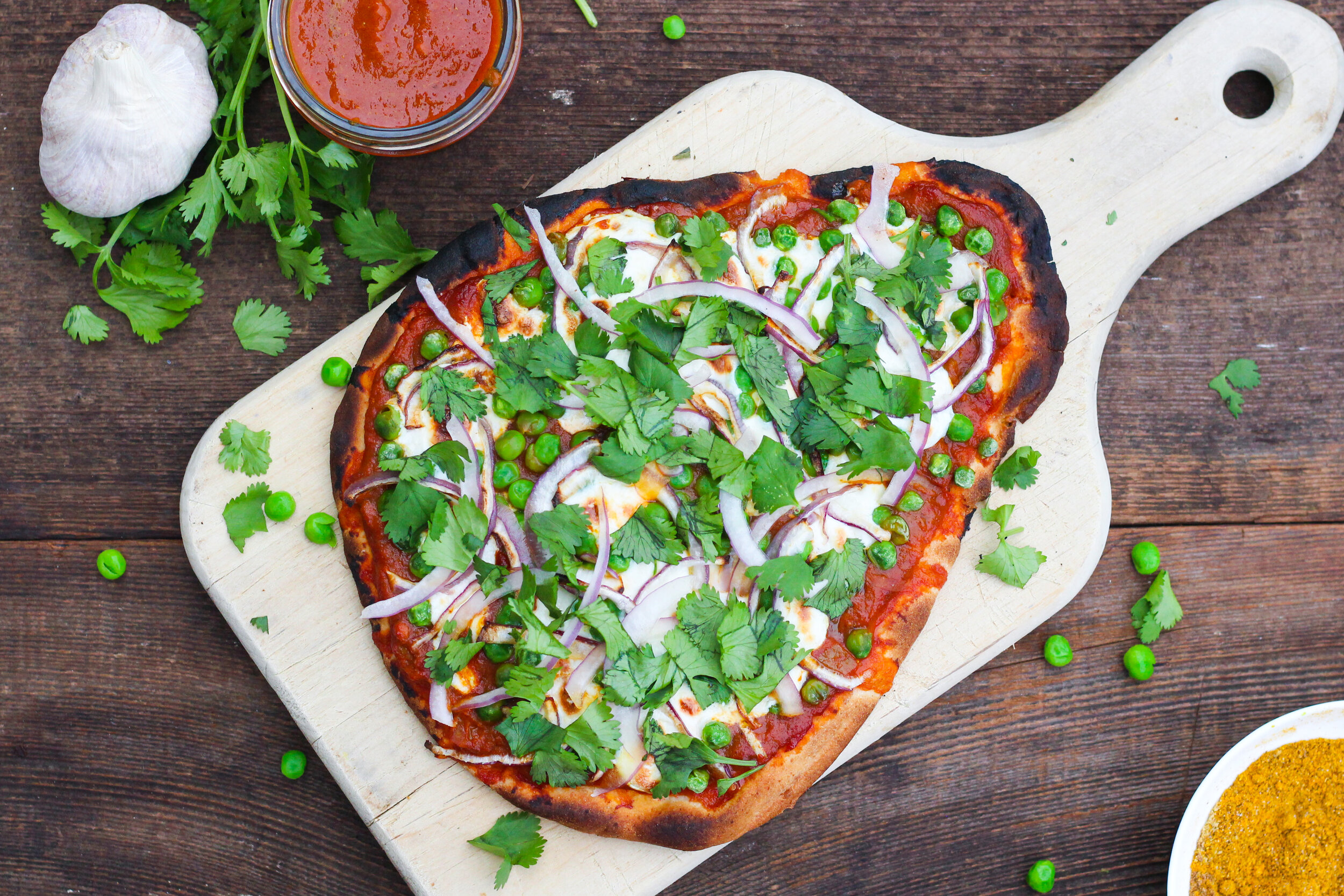 Indian Naan Pizza