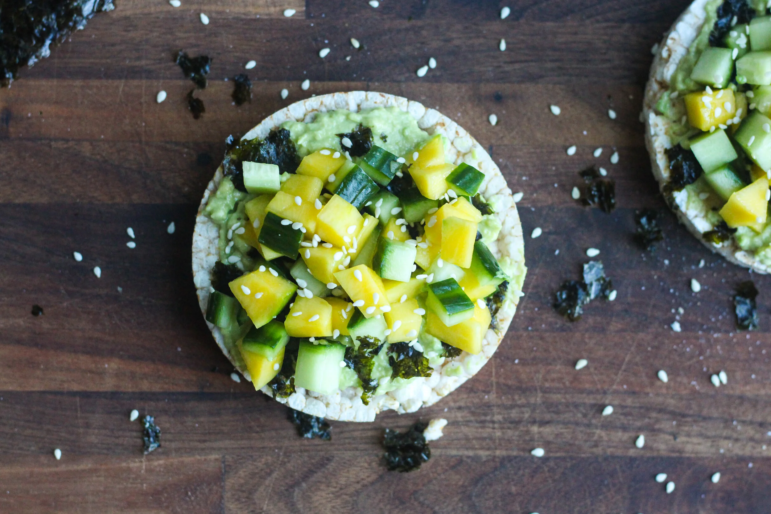 Mango Sushi Rice Cakes