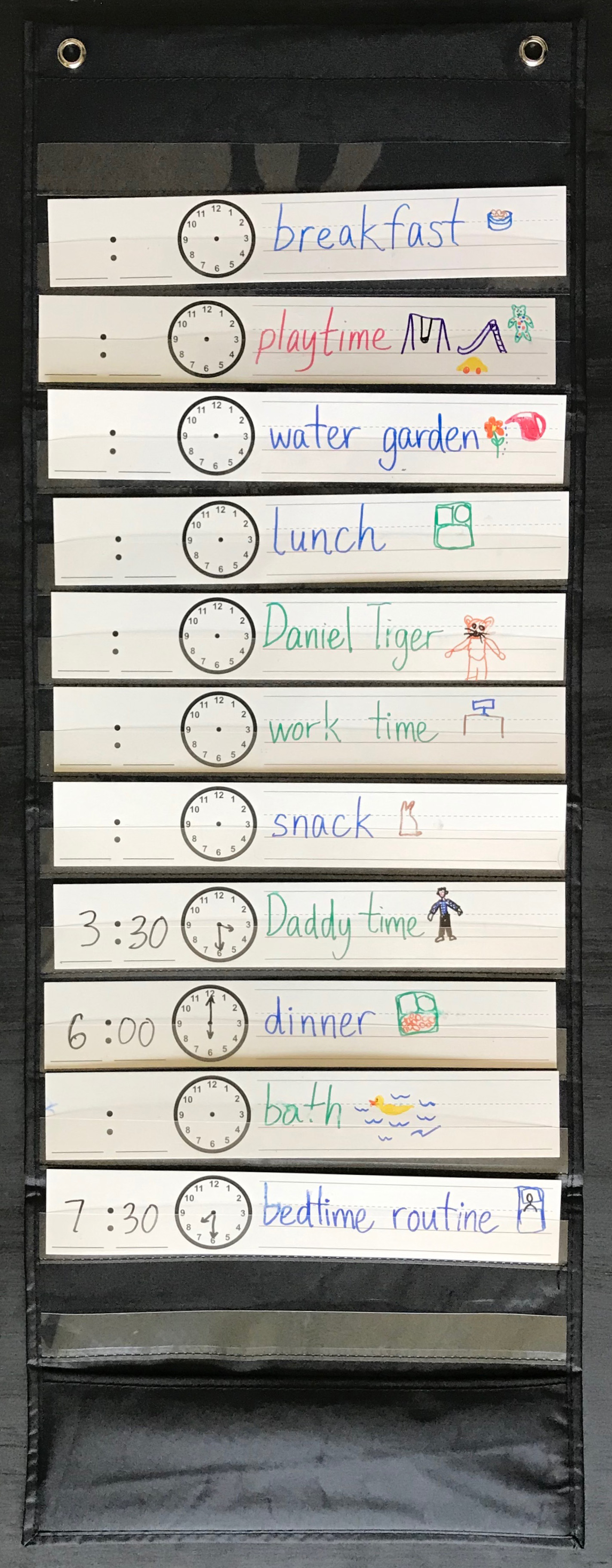 Daily Routine Chart For 5 Year Old