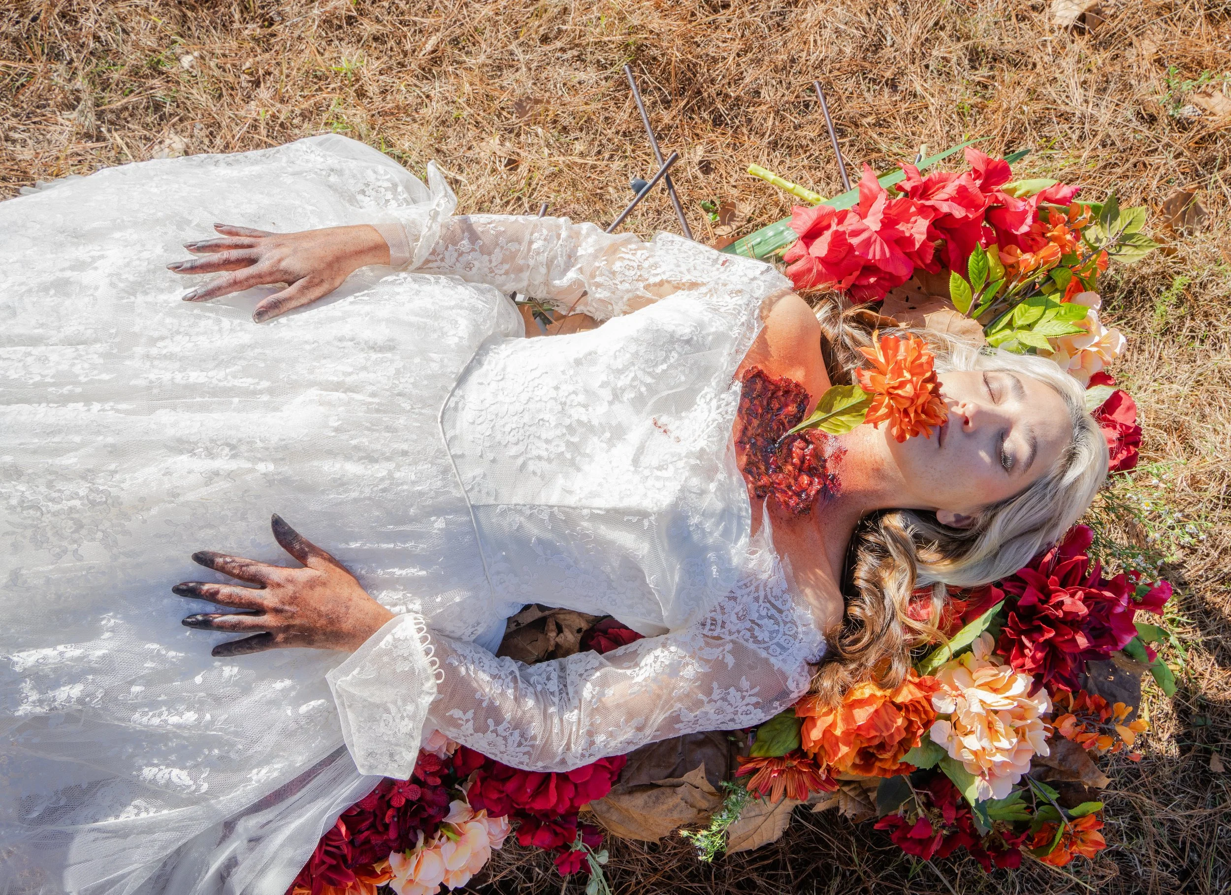  Dead girl 1 (Kara) on the set on Still Life by Mila Vilaplana 