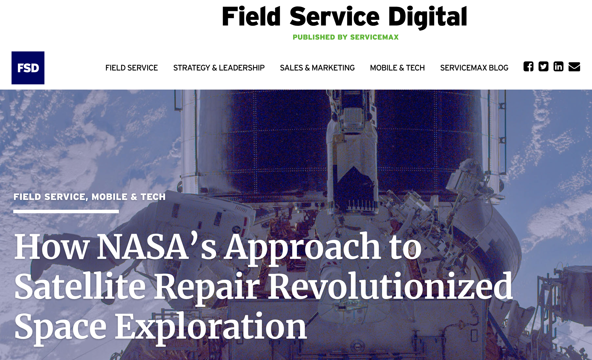 ServiceMax: How NASA’s Approach to Satellite Repair Revolutionized Space Exploration