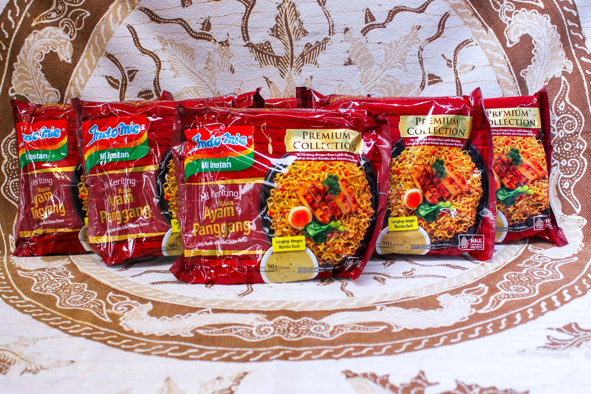 [IM-052] IndoMie Goreng Premium Collection Keriting Ayam Panggang Fried Noodles 90g