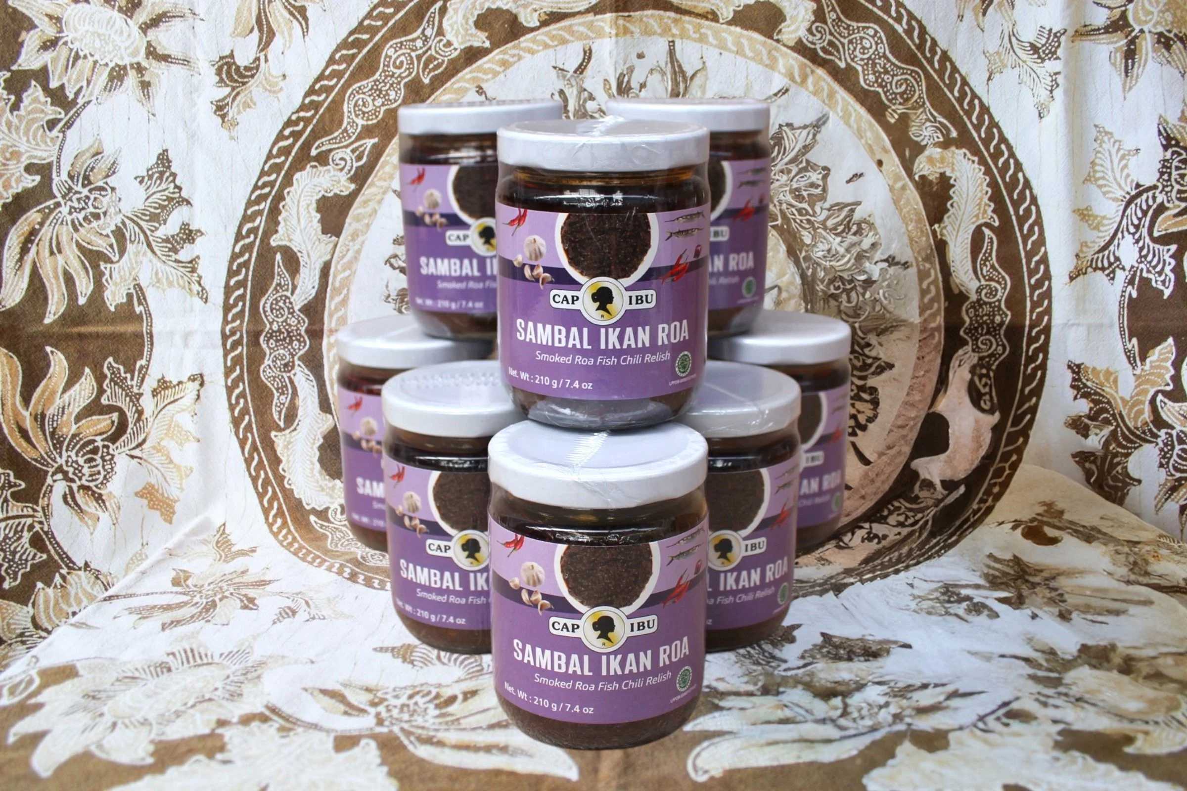 [S-121] Cap Ibu Smoked "Roa" Fish Sambal 210g