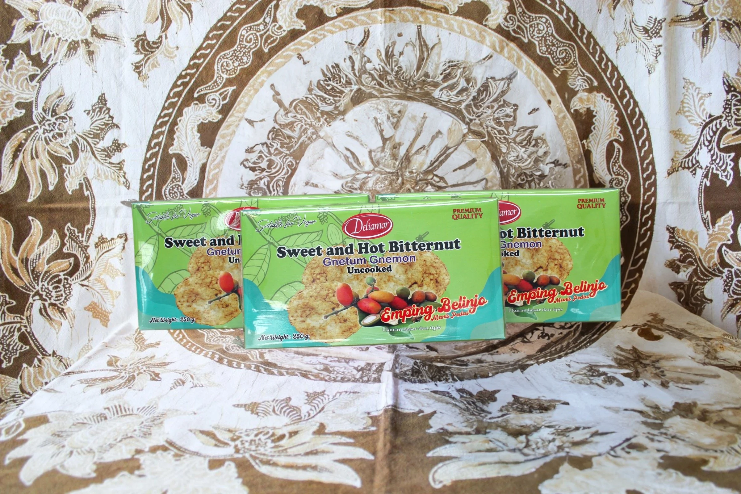 [KR-037] Deliamor Sweet and Spicy Belinjo Chips (Uncooked) 250g