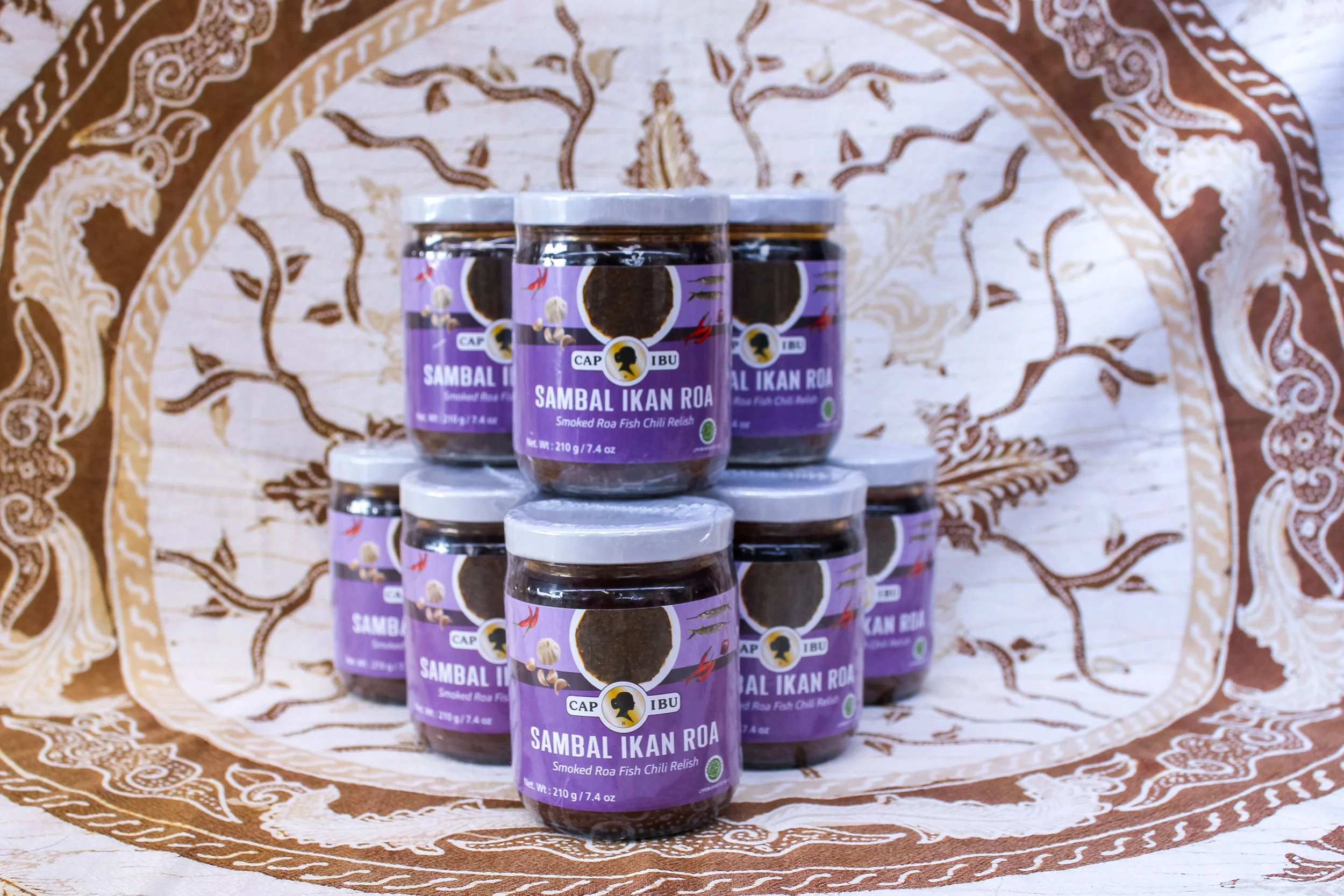 [S-121] Cap Ibu Smoked "Roa" Fish Sambal 210g