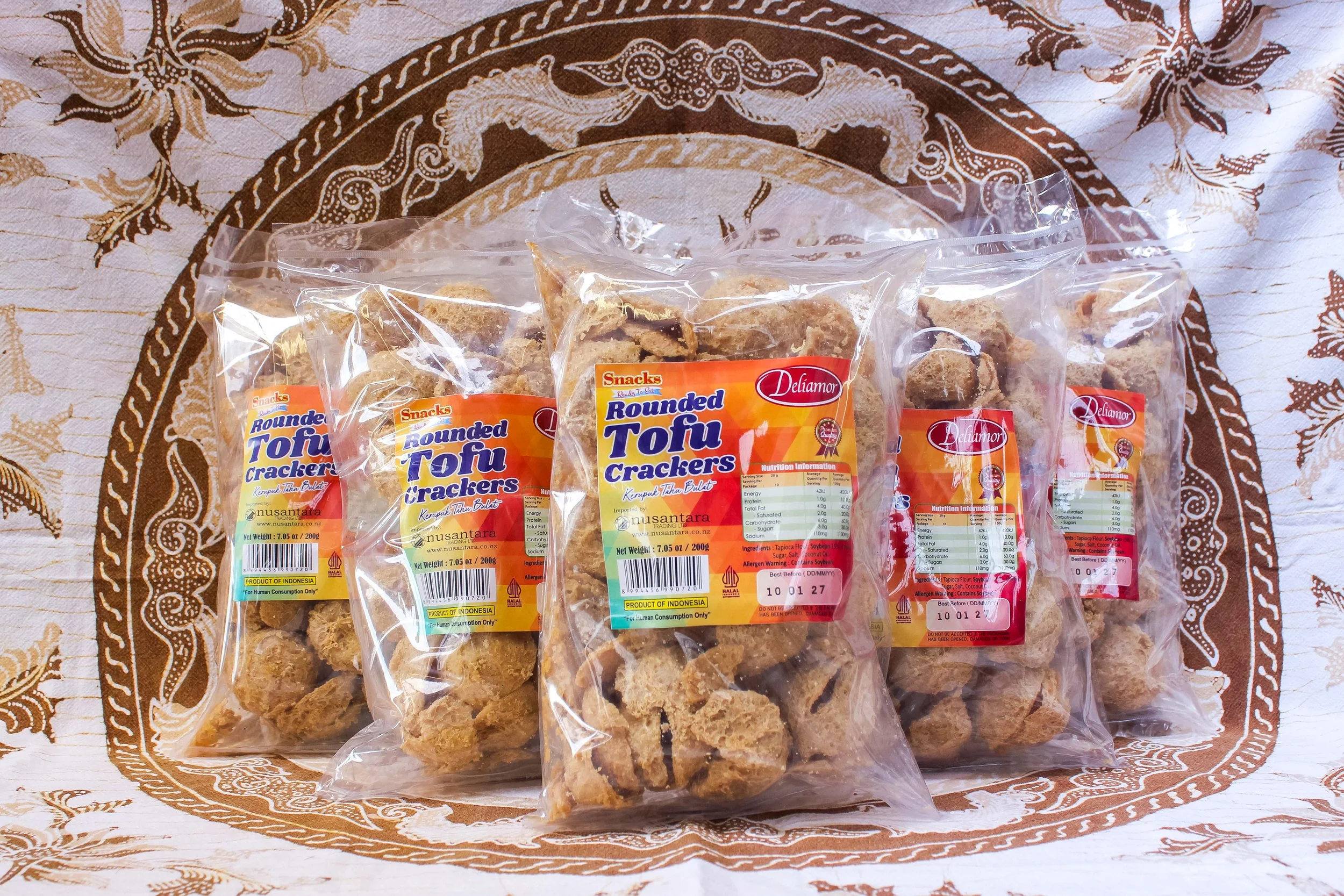 [K-042] Deliamor Round Tofu Crackers 200g