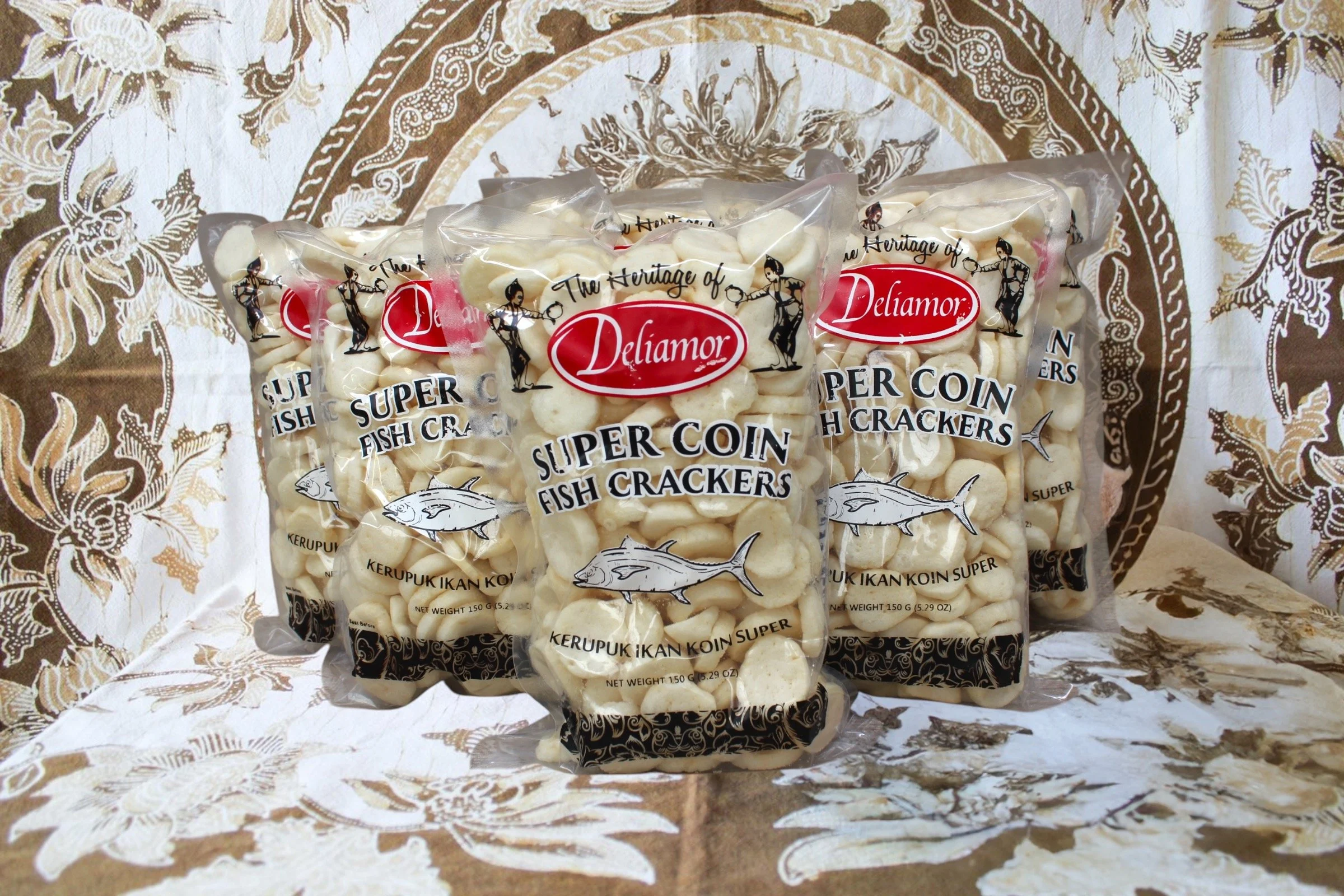 [K-034] Deliamor Super Coin Fish Crackers 150g