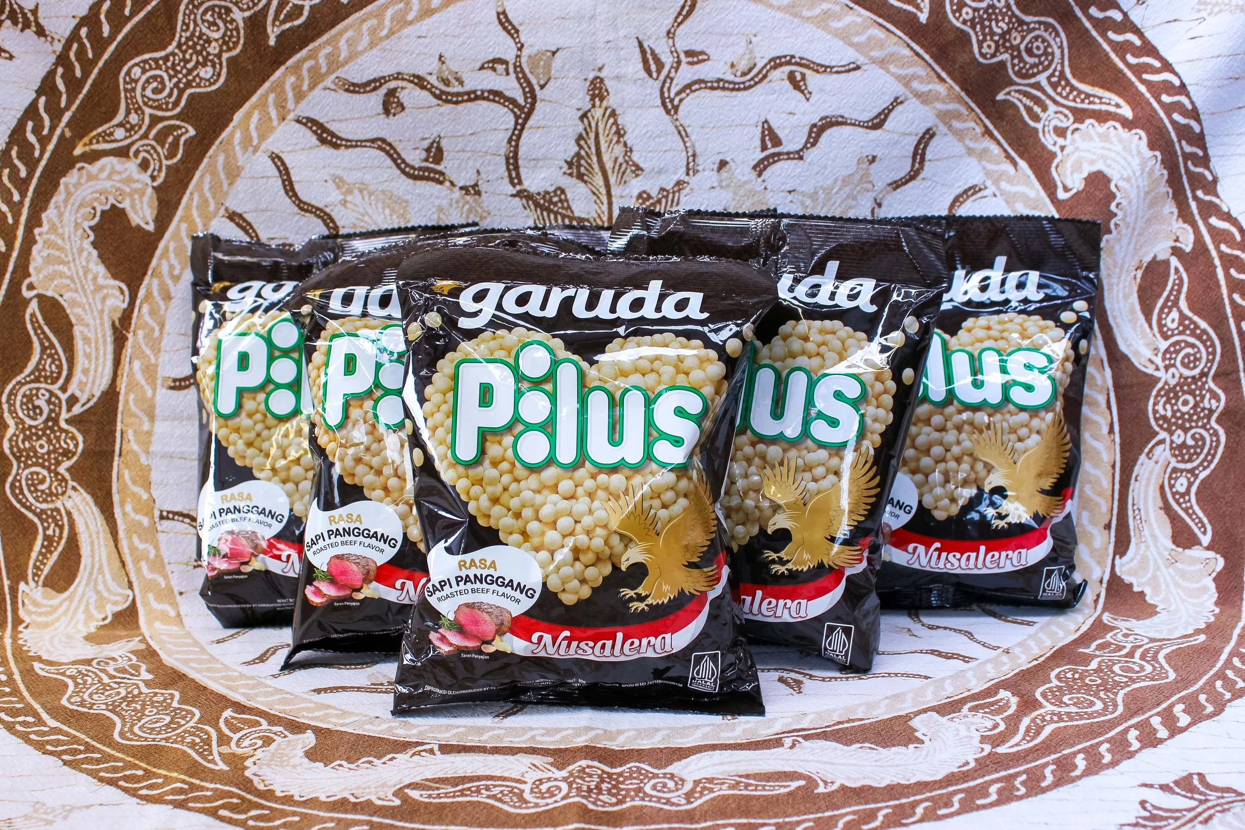 [R-066] Garuda BBQ Beef Flavour Tapioca Snack (Pilus) 90g