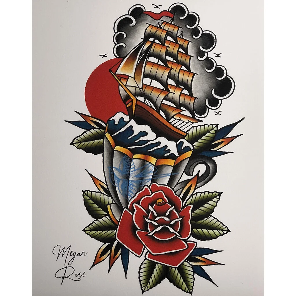 Teacup Ship Print