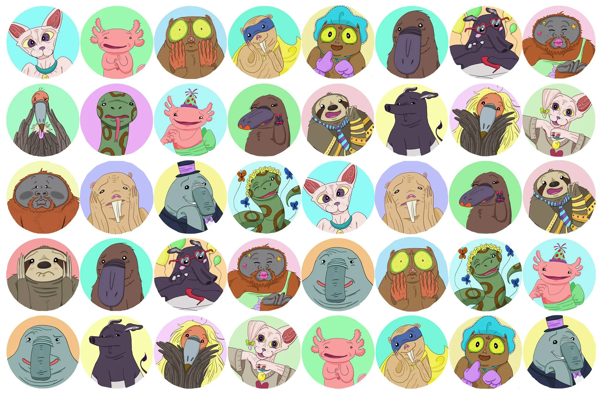 Sticker Designs for "Uglies Anonymous"