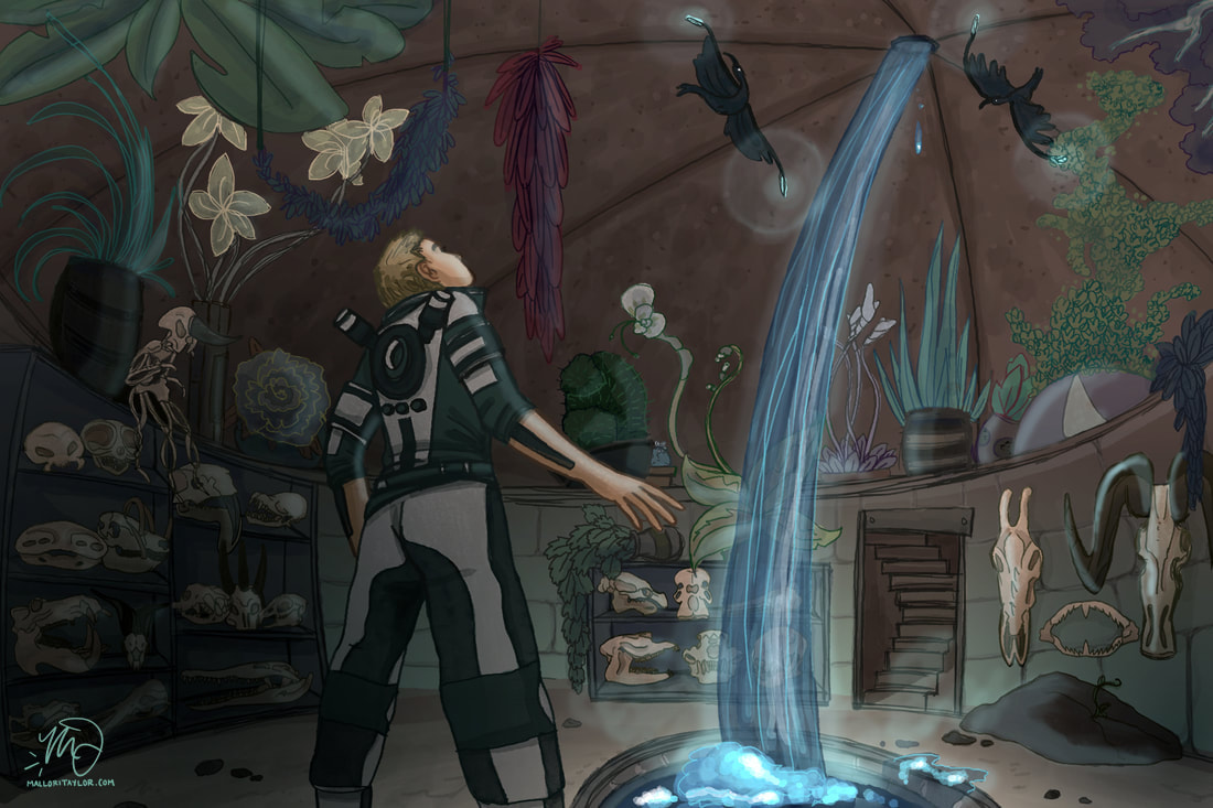 Concept Art of Jen's Underground Home from "RAWSPACE".