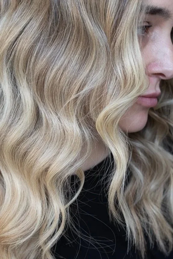 beige blond balayage
