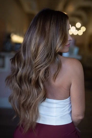 Blended hidden bead weft extensions