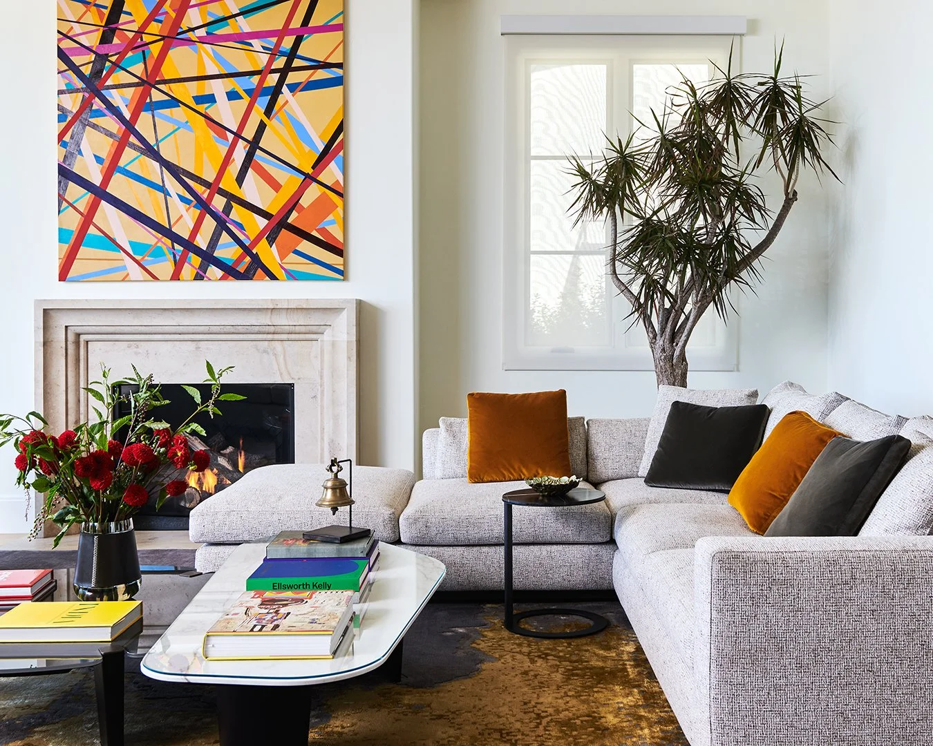 Modern artistic living room vignette interiors by SUBU Design Architecture