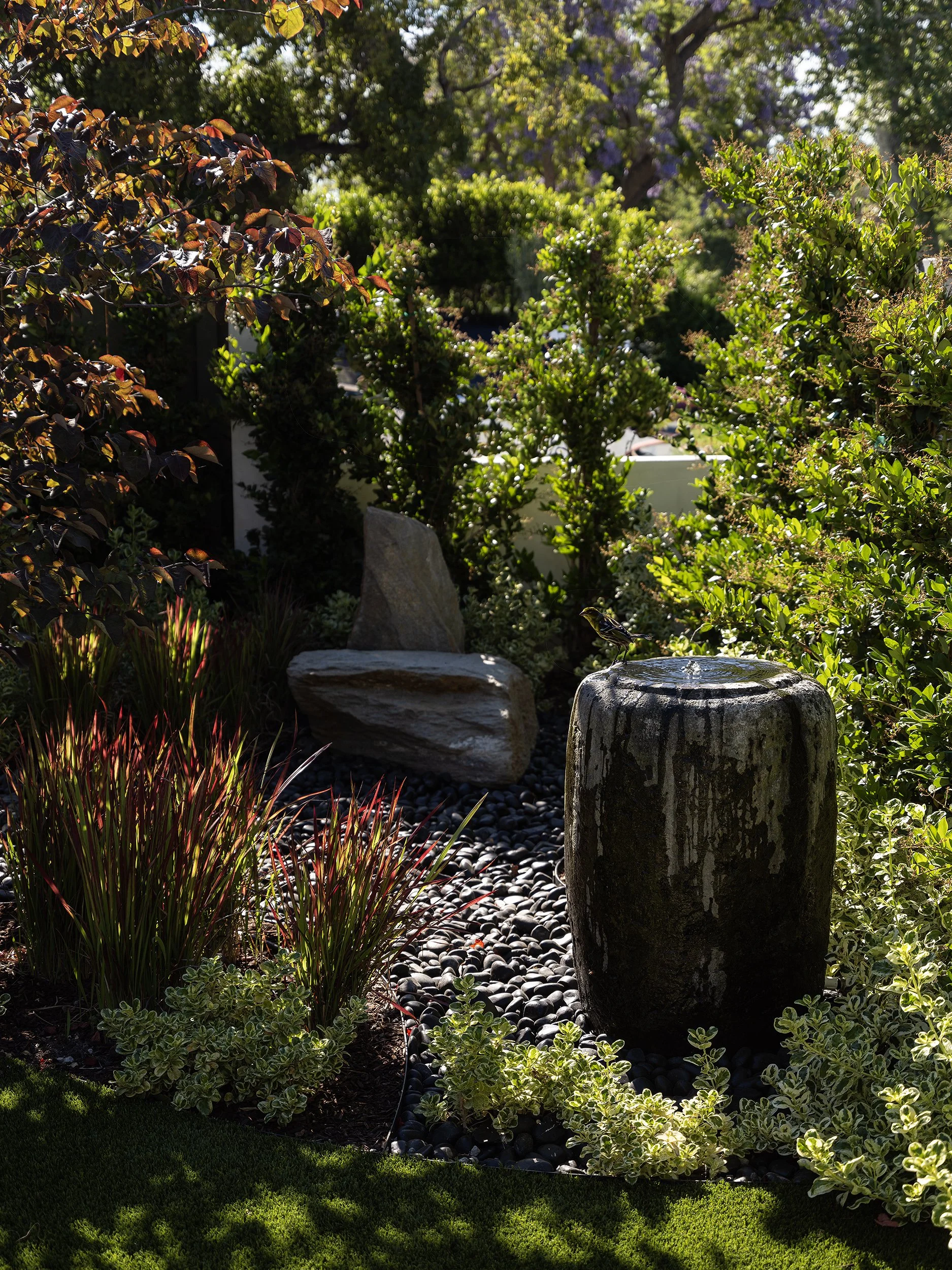 Outdoor landscape vignette designed by SUBU Design Architecture