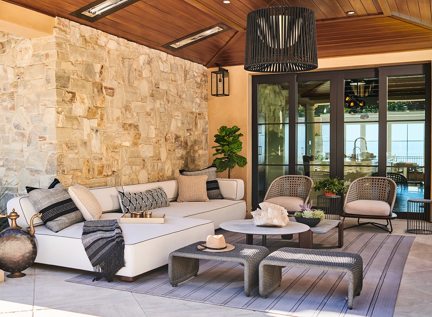 Palos Verdes Outdoor Living Room by SUBU Design Architecture