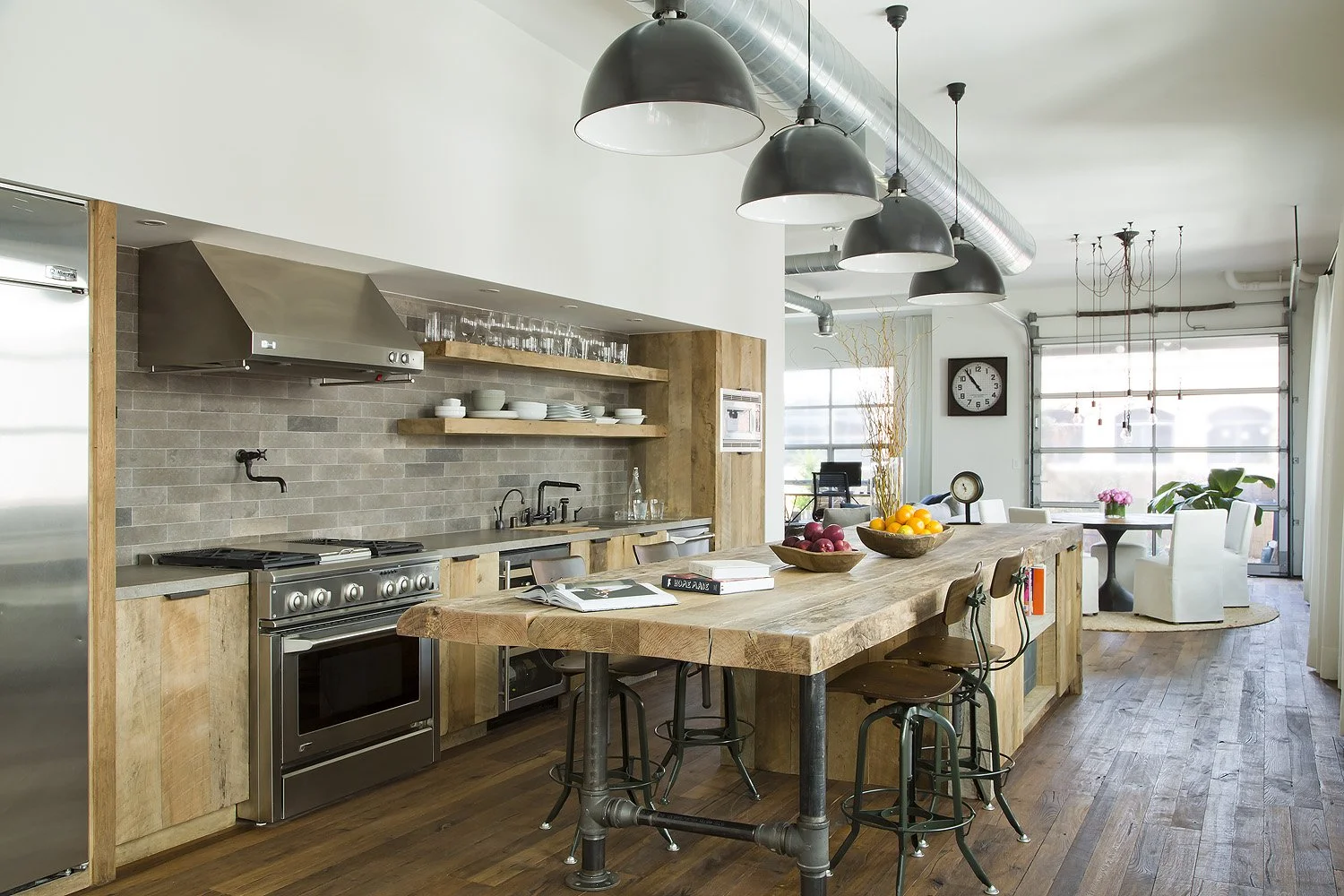 Industrial chic kitchen designed by SUBU Design Architecture