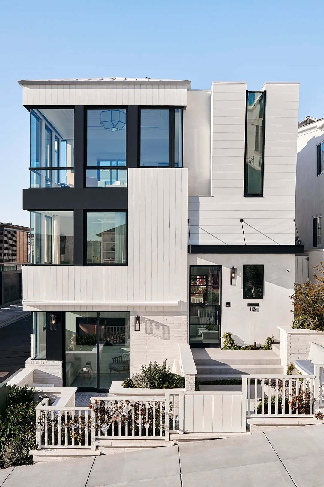 Manhattan Beach Walkstreet View of custom beach house by SUBU Design Architecture