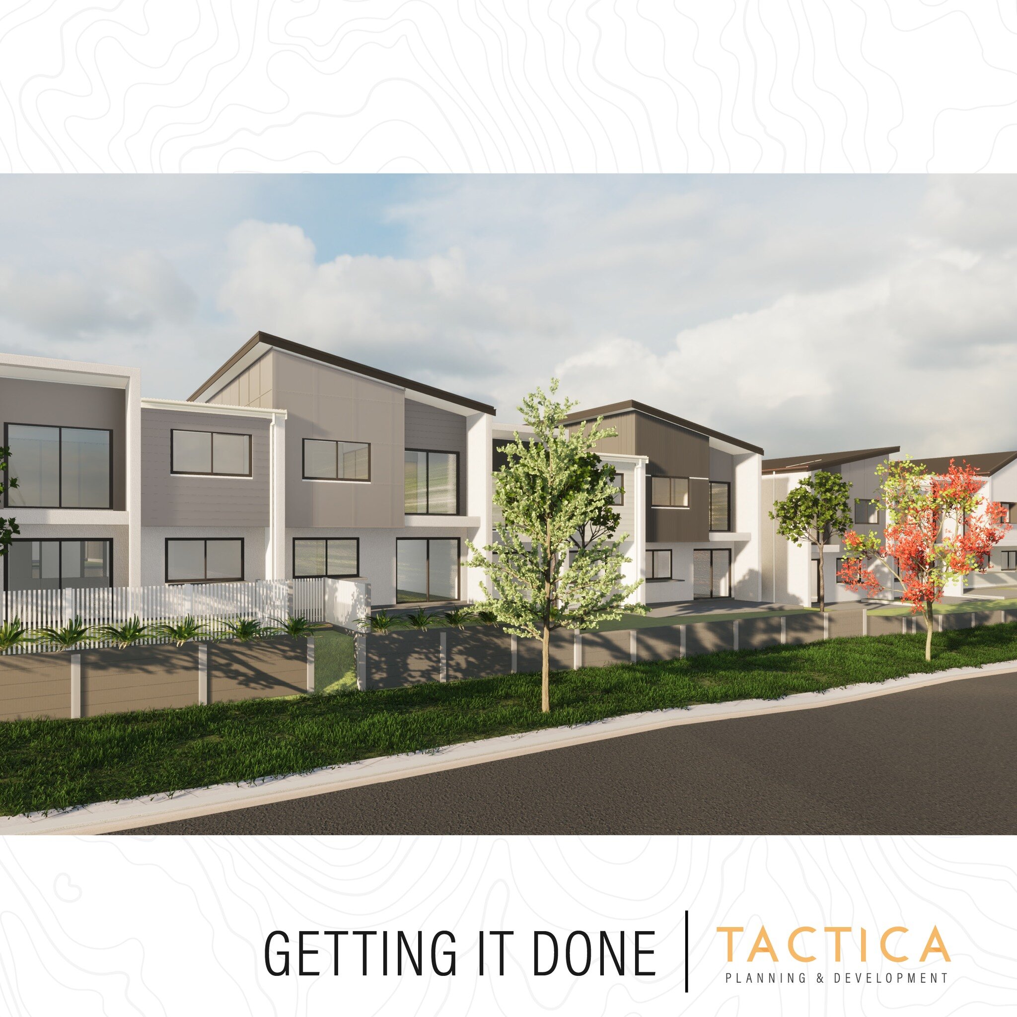 Getting it done. Some projects aren&rsquo;t straight-forward, but we slogged it out and we are happy to say now 50 Townhouses on the way. Great work all round.
.
#tacticaplan #planning #townhouse #goldcoast #tacticaplanning&amp;development #townplann